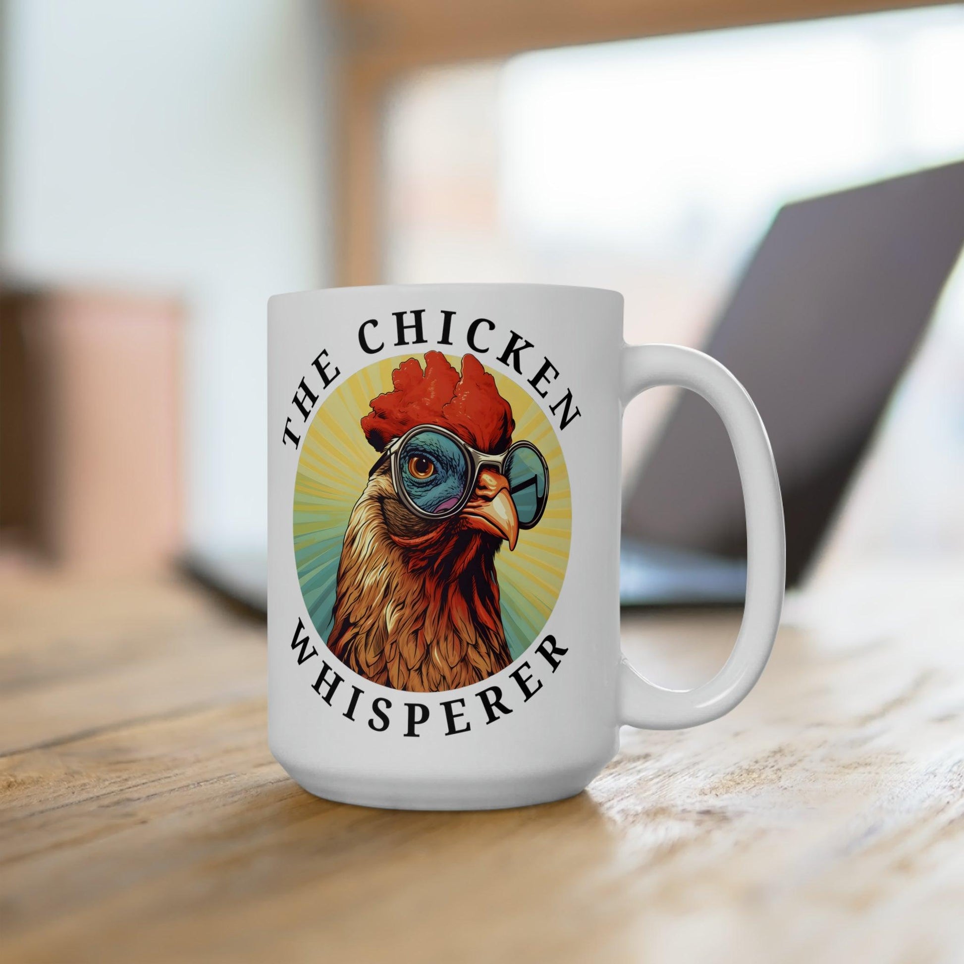 Funny Chicken Cup, Roster Mug Retro Vintage Mug The Chicken Whisperer Mug Chicken Coffee Mug - Giftsmojo
