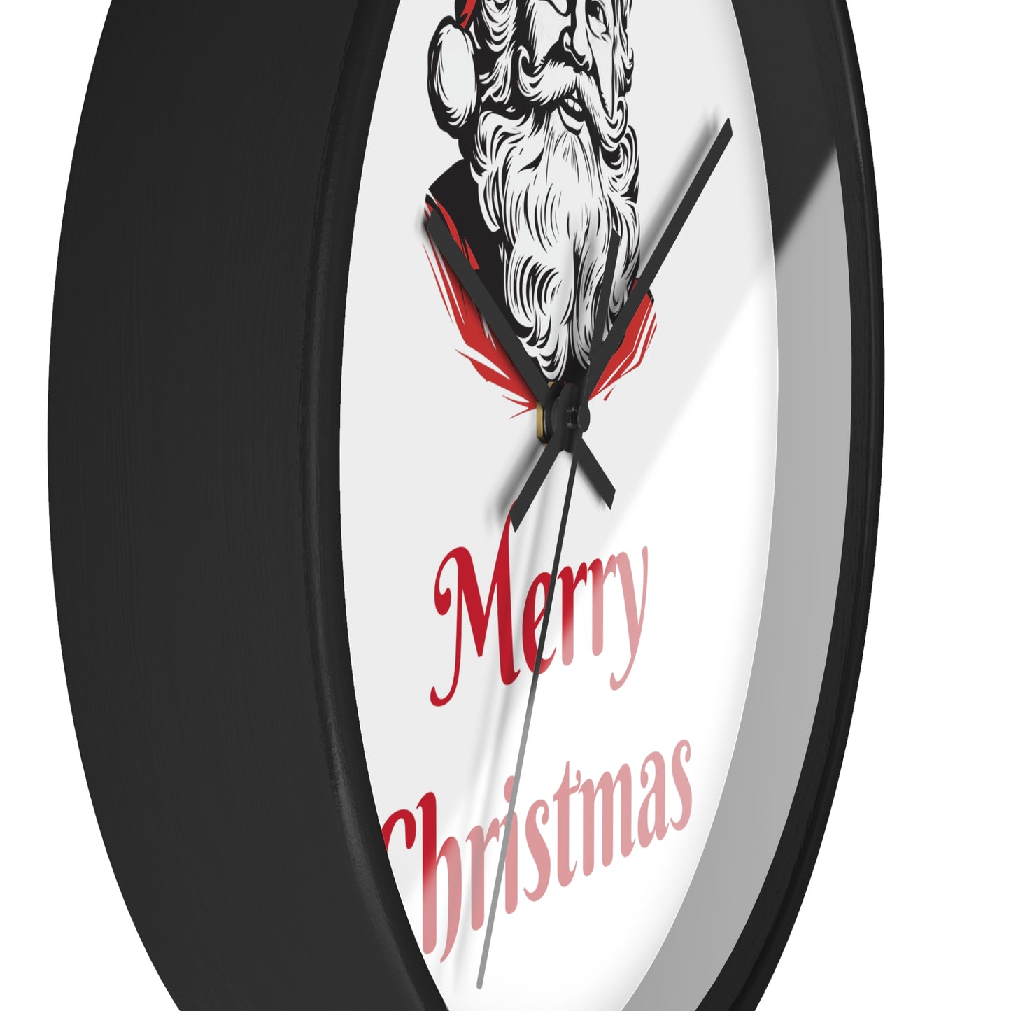 Santa Christmas Wall Clock - Festive Xmas Decor Family Gift Idea