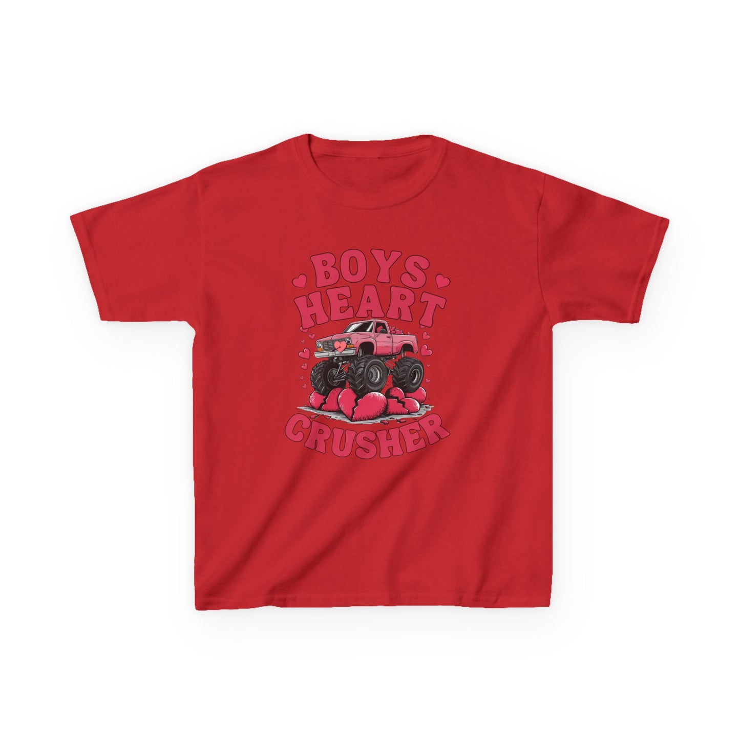 Boys Heart Crusher Kids Tee - Fun Heartfelt Graphic T-Shirt