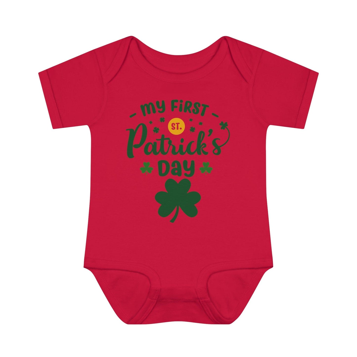 My first St Patrick's day baby onesie Infant Baby Rib Bodysuit - Giftsmojo