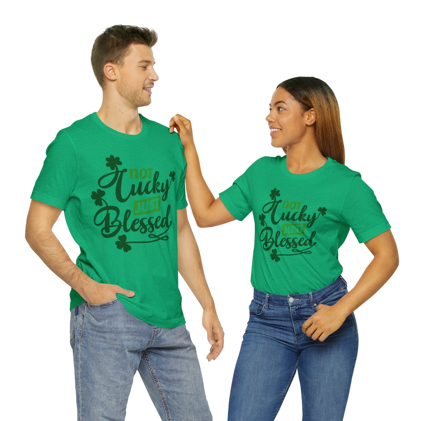 Not Lucky Just Blessed Feeling Lucky Shirt Clover Shirt St Patrick's Day Shirt Irish Shirt
