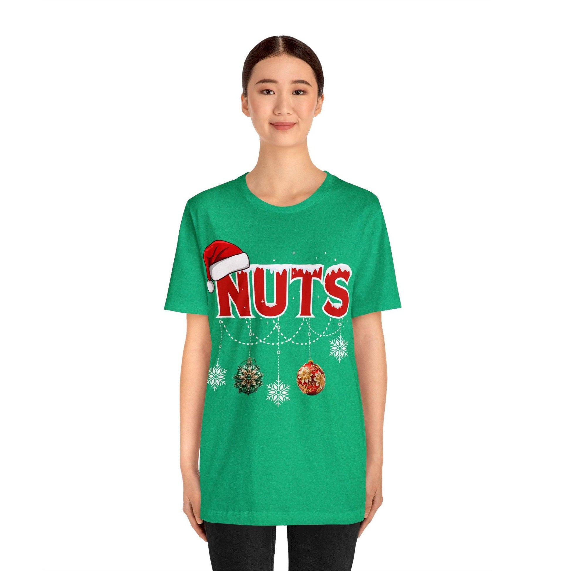 Funny Christmas Matching Shirts Chest Nuts Couples Matching Shirts - Giftsmojo