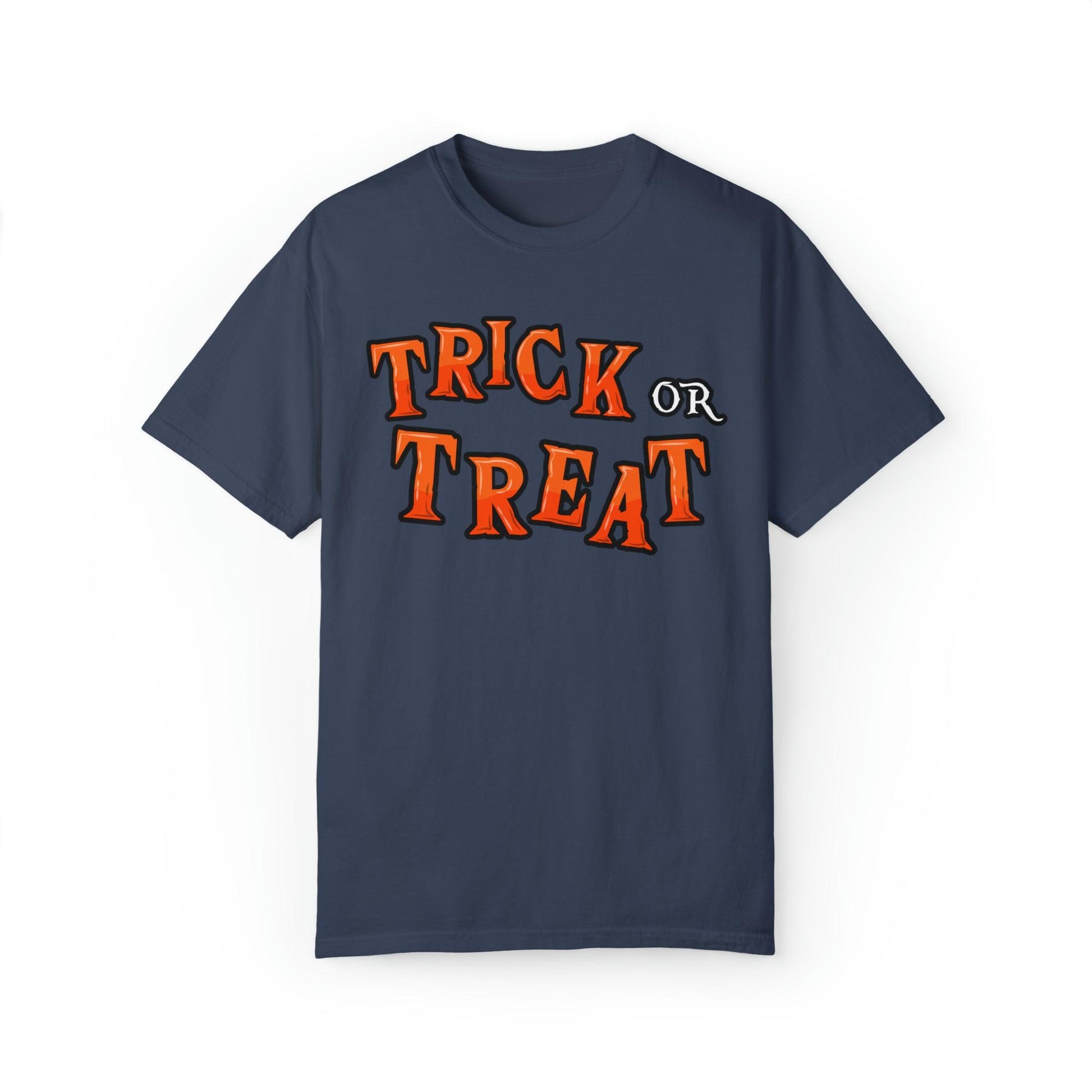 Halloween Party Outfit Trick or Treat Shirt Vintage Shirt Halloween Costume Cute Spooky Shirt, Halloween Gift Halloween T-shirt Trick or Treat Outfit - Giftsmojo