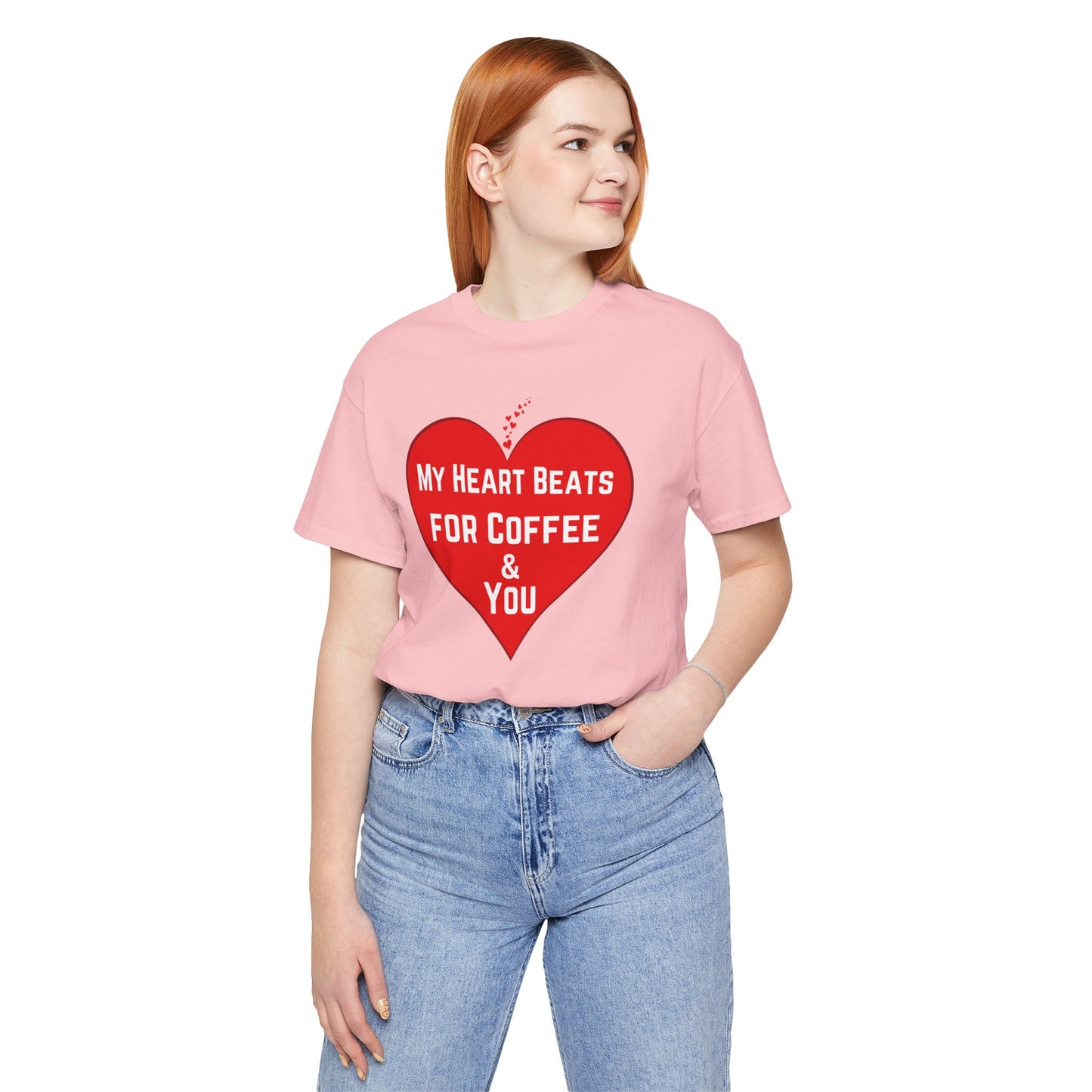 Coffee Lover Unisex Tee - My Heart Beats Design