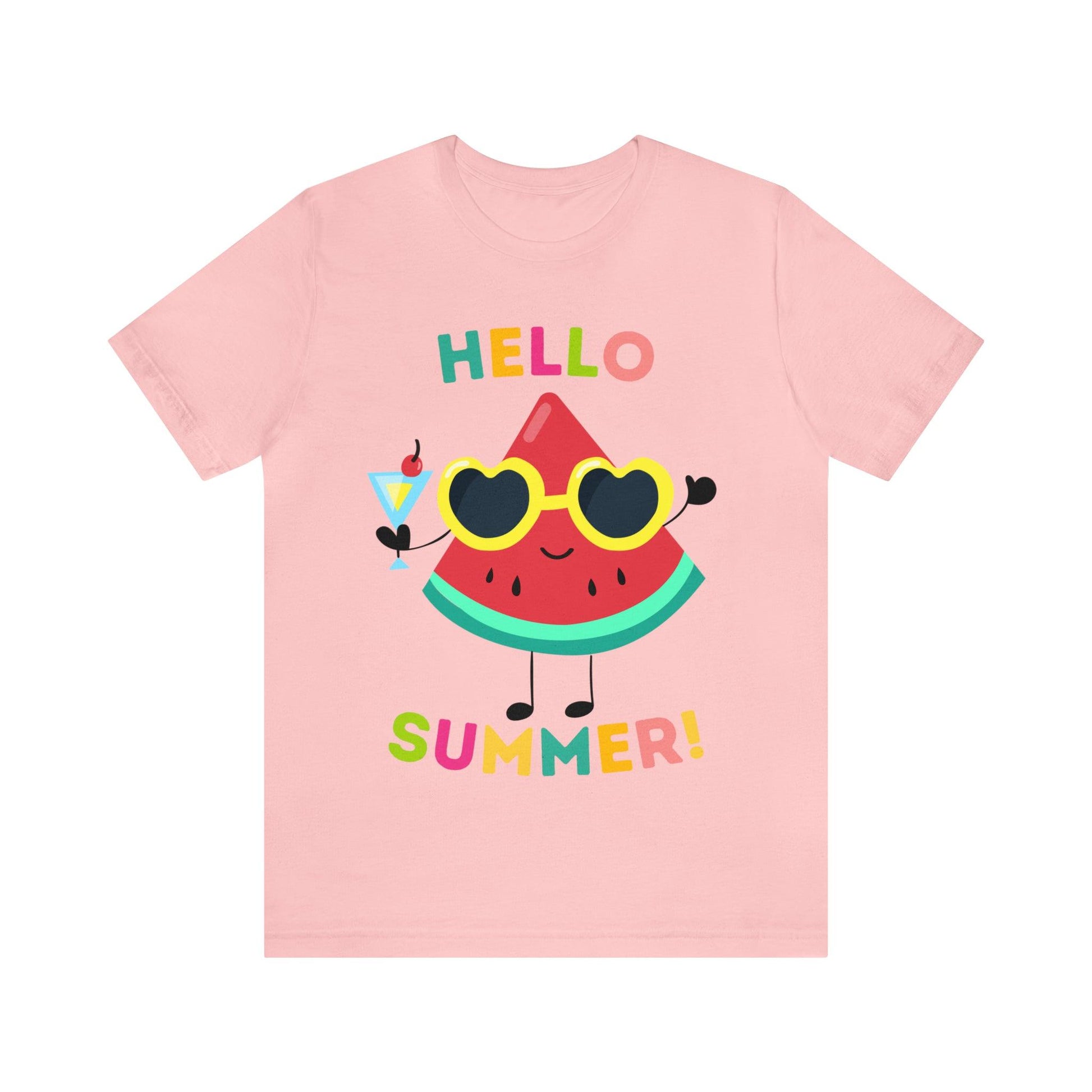 Hello Summer Shirt, Funny Summer Casual Top Tee,Unisex Summer Tshirt Ladies - Giftsmojo