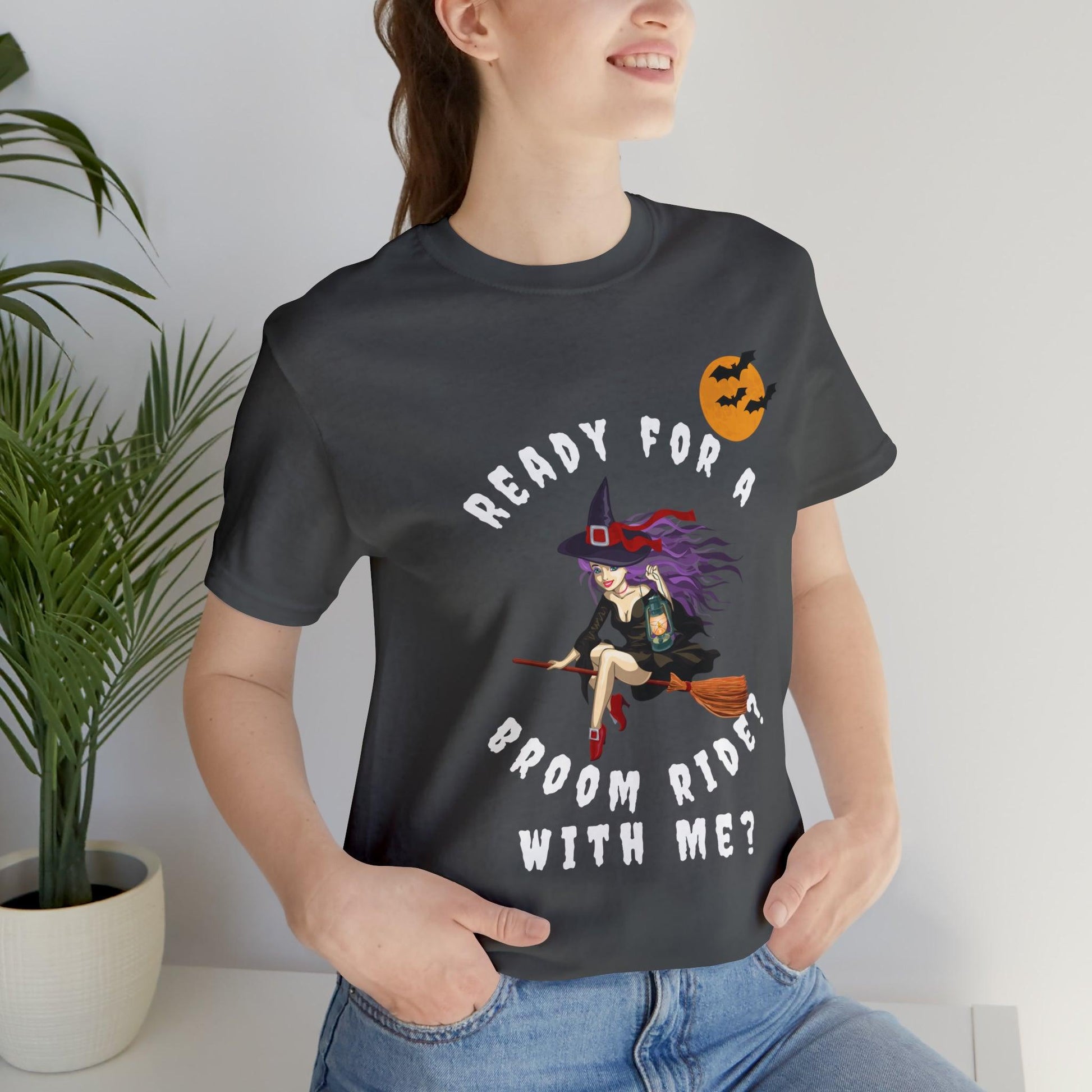 Ready for A Broom Ride Vintage Witch Shirts Funny Witch Shirt Witch Gift Halloween Shirt Halloween Clothes Halloween Vibes Halloween Outfit - Giftsmojo