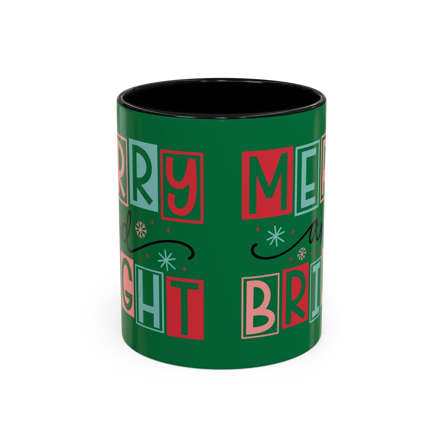 Mug - Merry and Bright Accent Coffee Mug (11oz Mug and 15oz Mug)