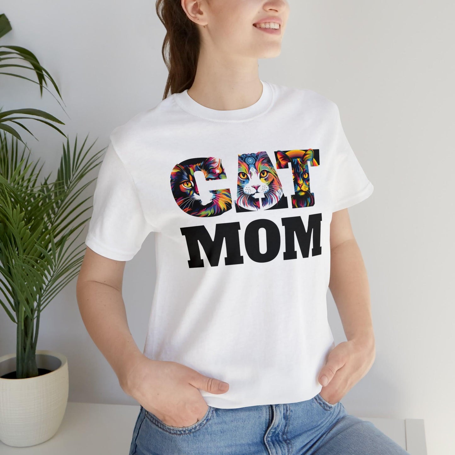 Vintage Cat Shirt Retro Cat Mom Tshirt Animal Lover Gift Cat T Shirt Cat Mom Gift Cat Lover Gift - Cat Lover Shirt Trendy Shirt for Cat Mom - Giftsmojo