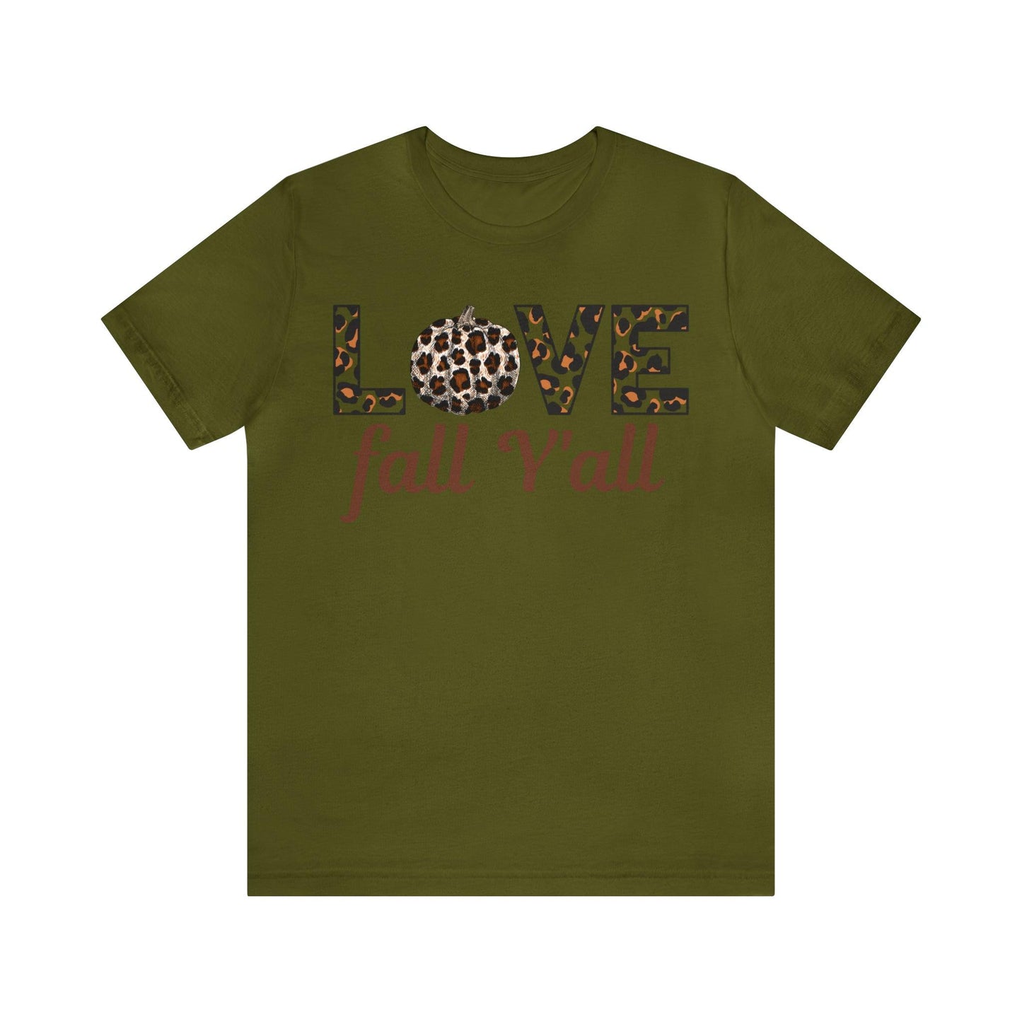 Leopard Print Love Fall Y'all Love Fall shirt Fall lover gift - Giftsmojo