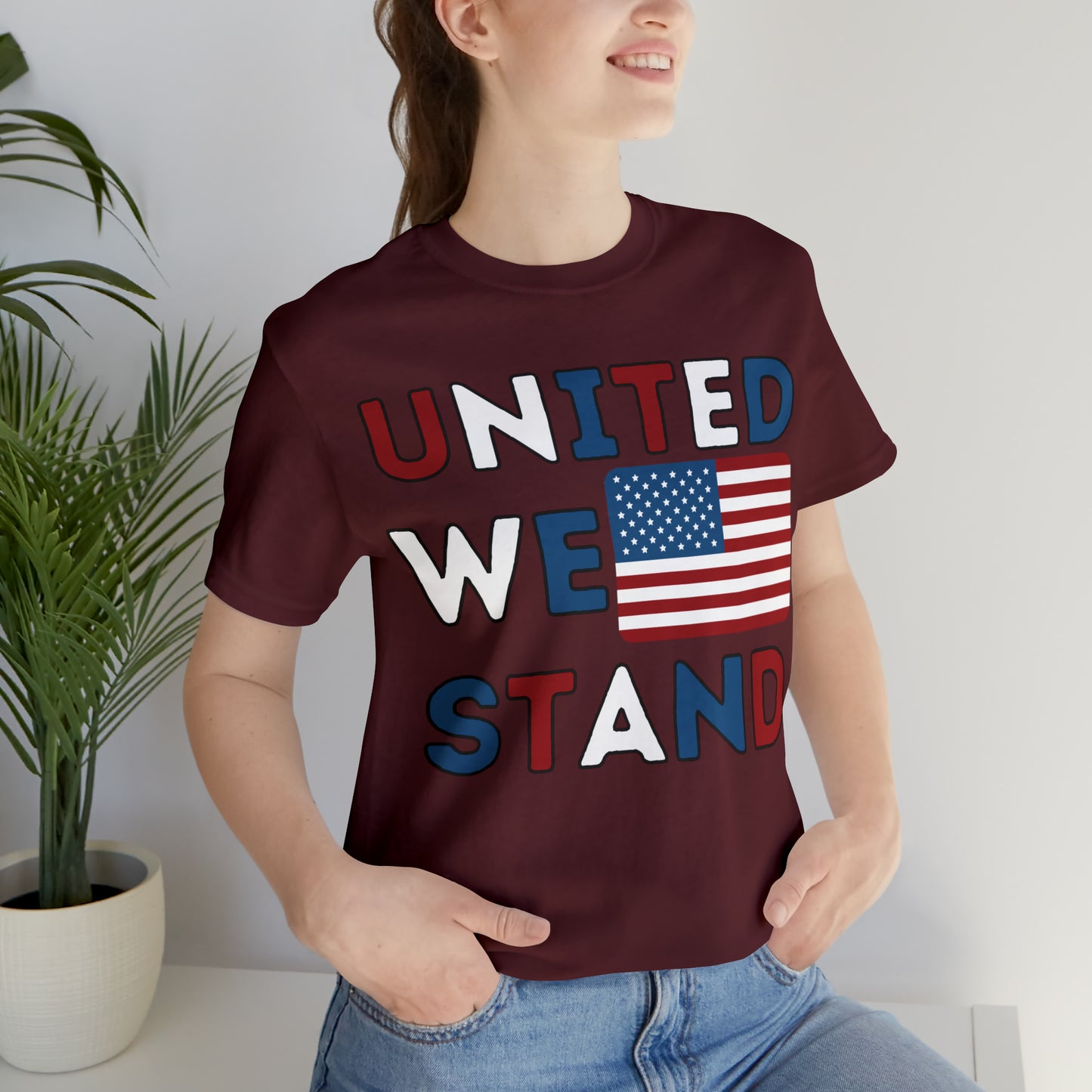 United We Stand shirt, USA Flag shirt, 4th of July shirt, Independence Day shirt