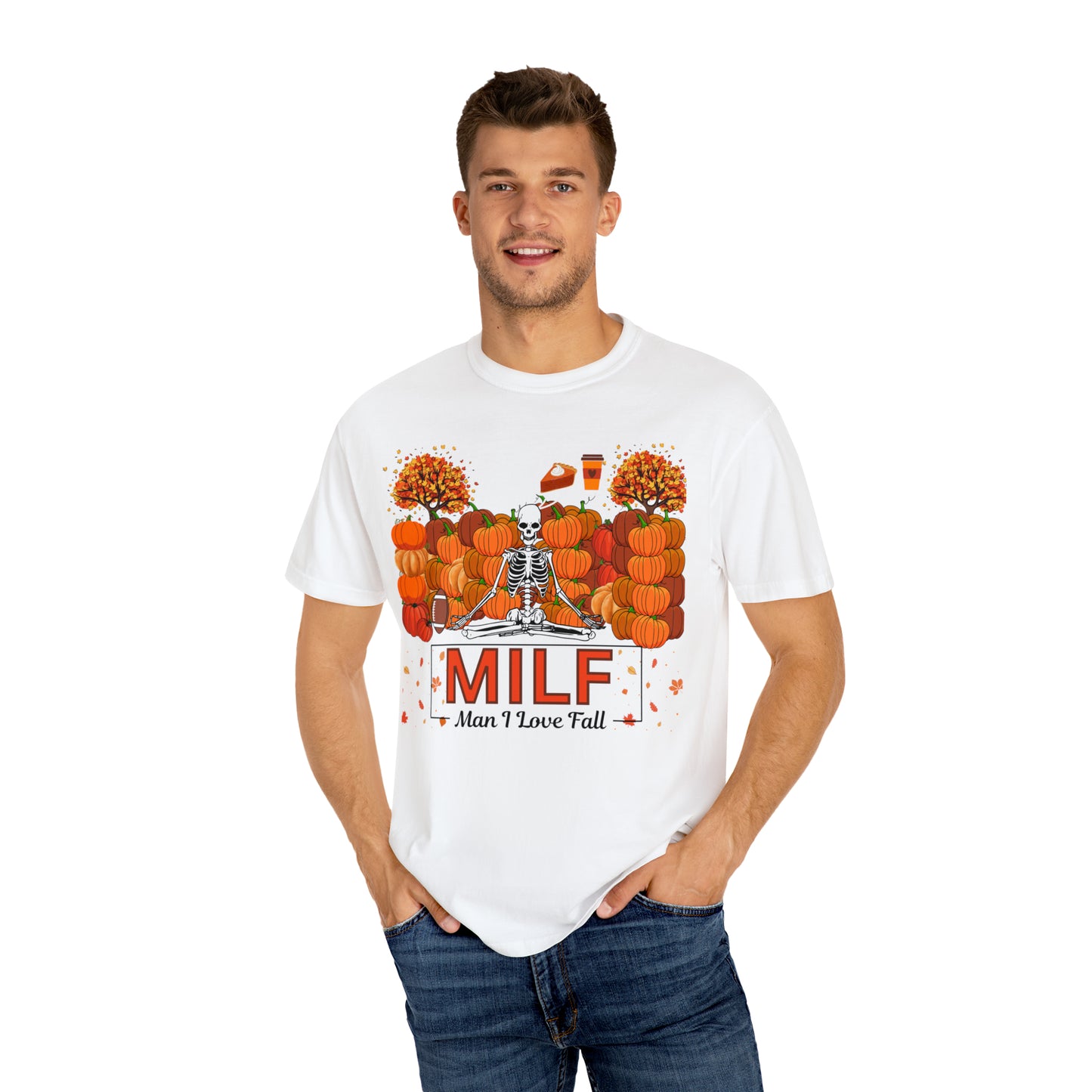 MILF Man I love Fall Gift for Fall Funny Fall Shirts Gift Pumpkin Comfort Colors Shirt