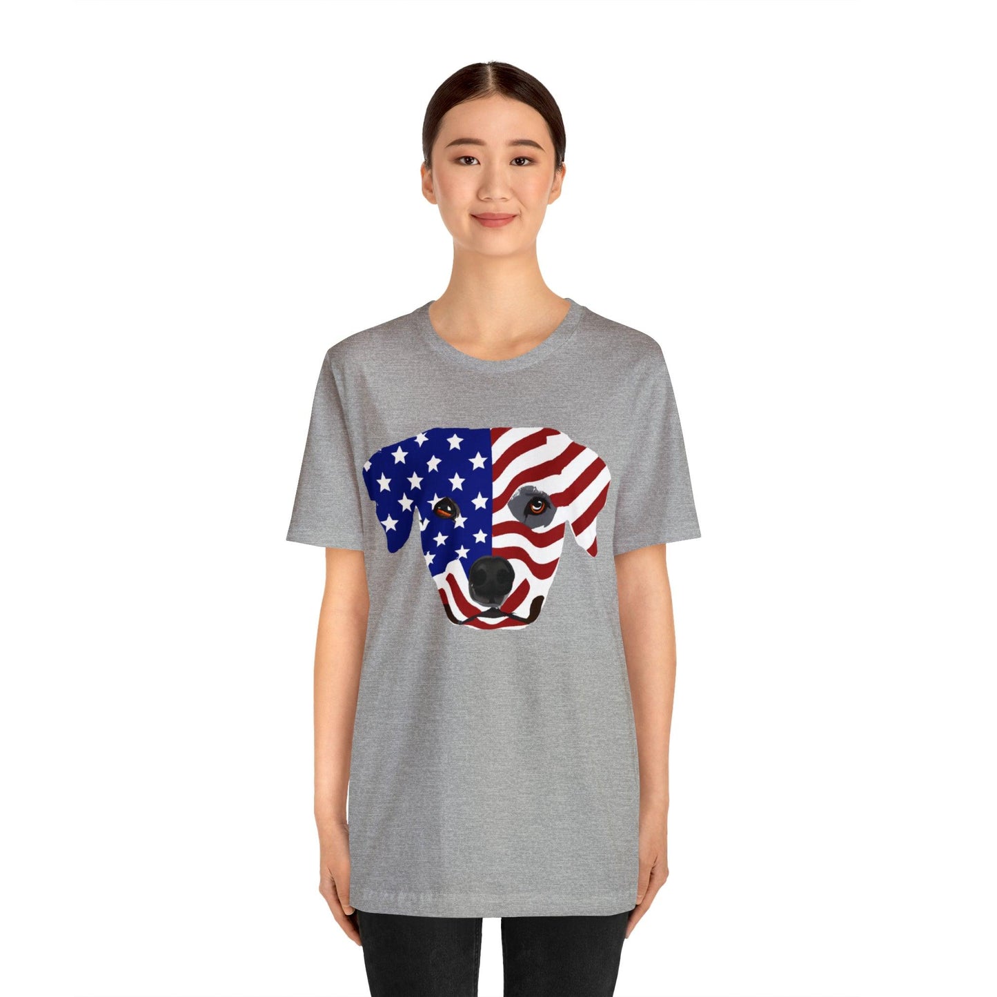 Express Your Patriotism and Love of Dogs with Dog Flag shirt: Independence Day, Fireworks, Freedom - Perfect for Women and Men