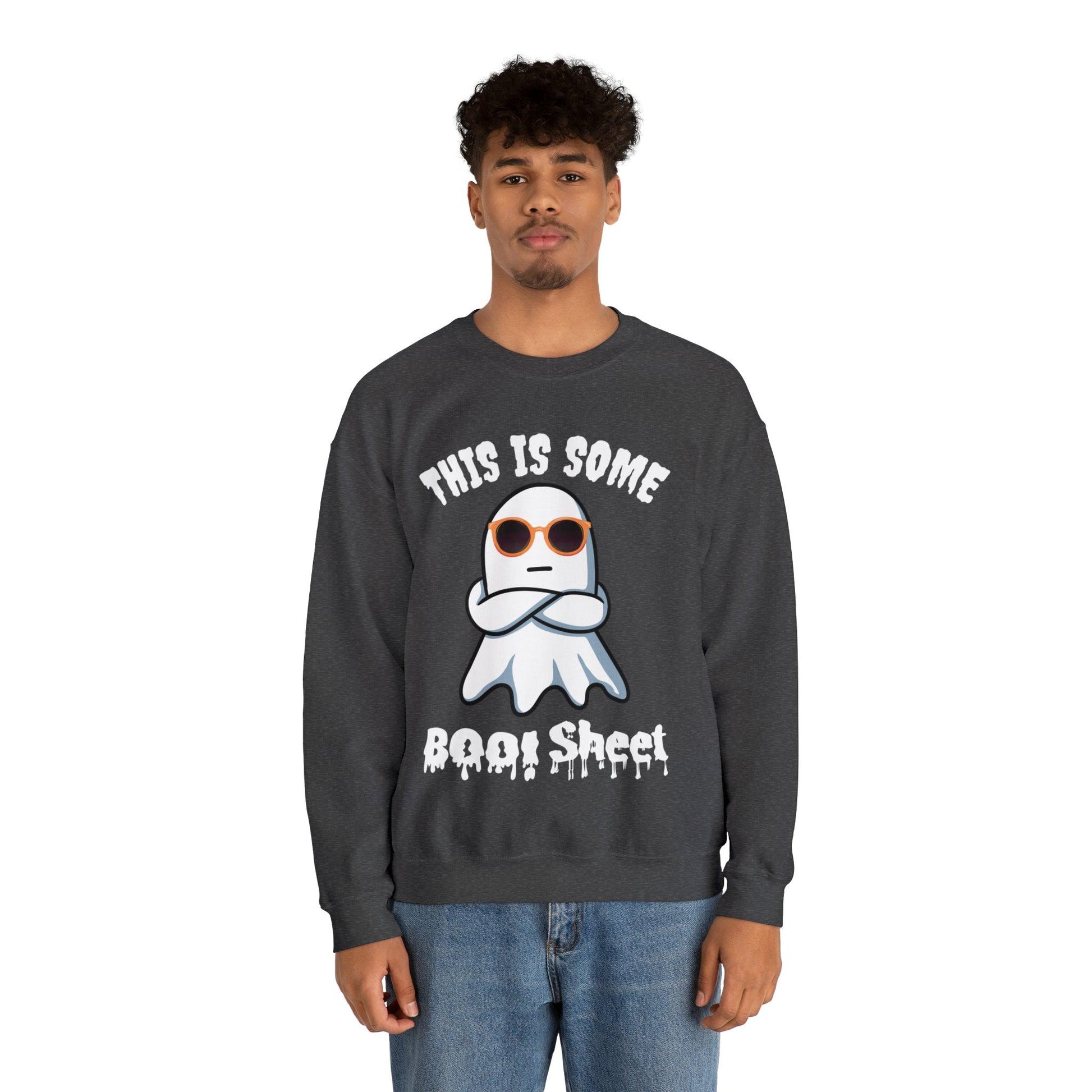 This Is Some Boo Sheet Ghost Sweatshirt Cute Ghost Sweatshirt Boo Ghost Sweatshirt Gift Shirt Funny Halloween Shirt Spooky Season Shirt - Giftsmojo