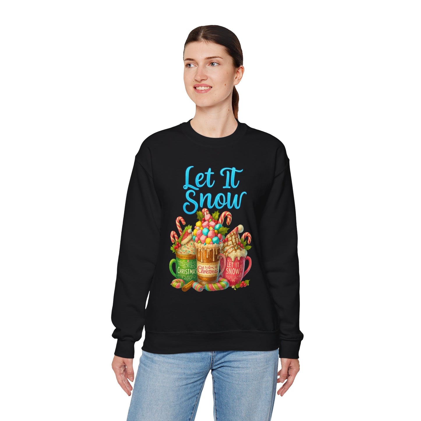 Let It Snow Coffee Crewneck Sweatshirt