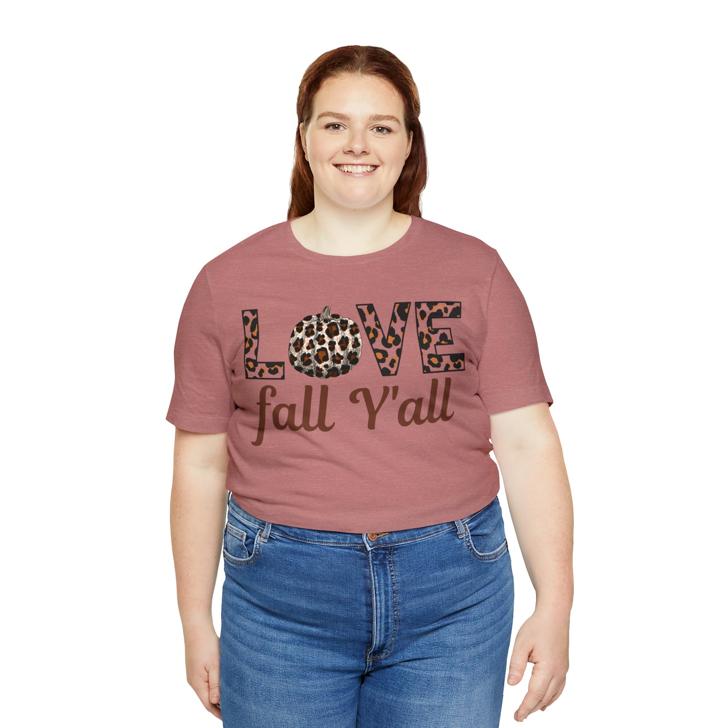 Leopard Print Love Fall Y'all Love Fall shirt Fall lover gift