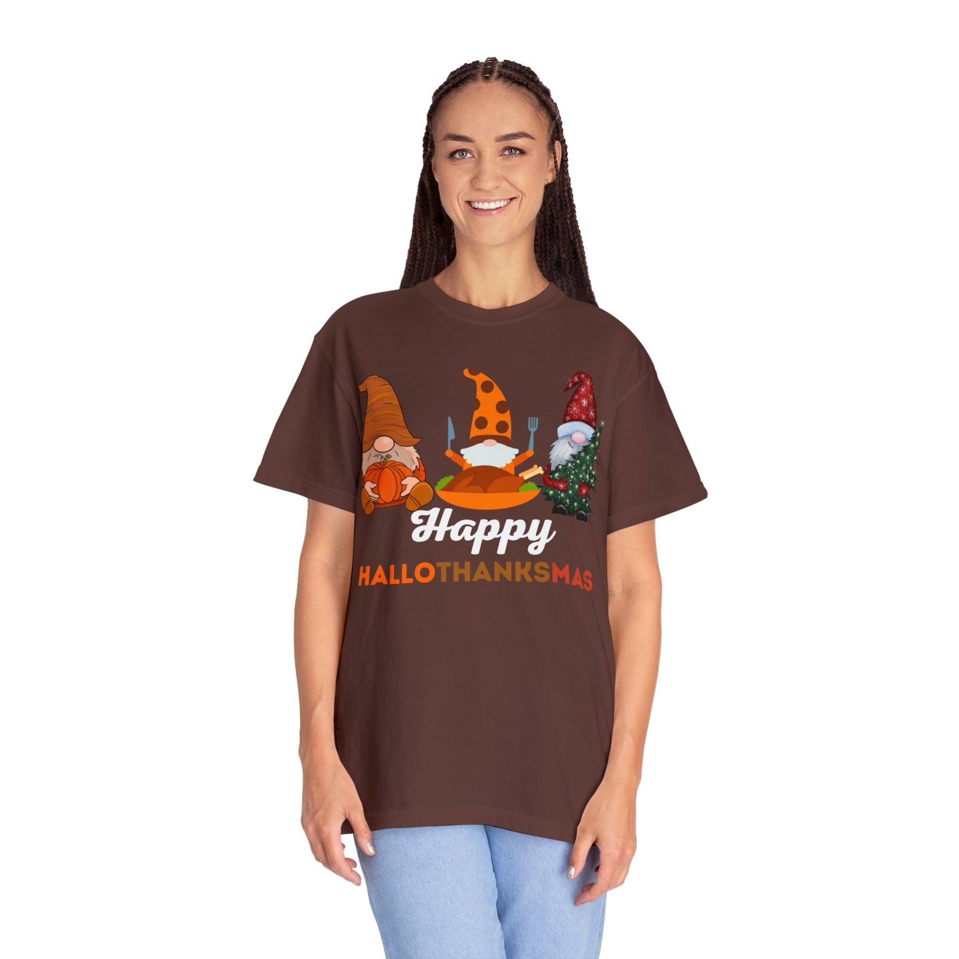 Happy HALLOTHANKSMAS Gift for Fall Halloween Thanksgiving Christmas Gift - Giftsmojo