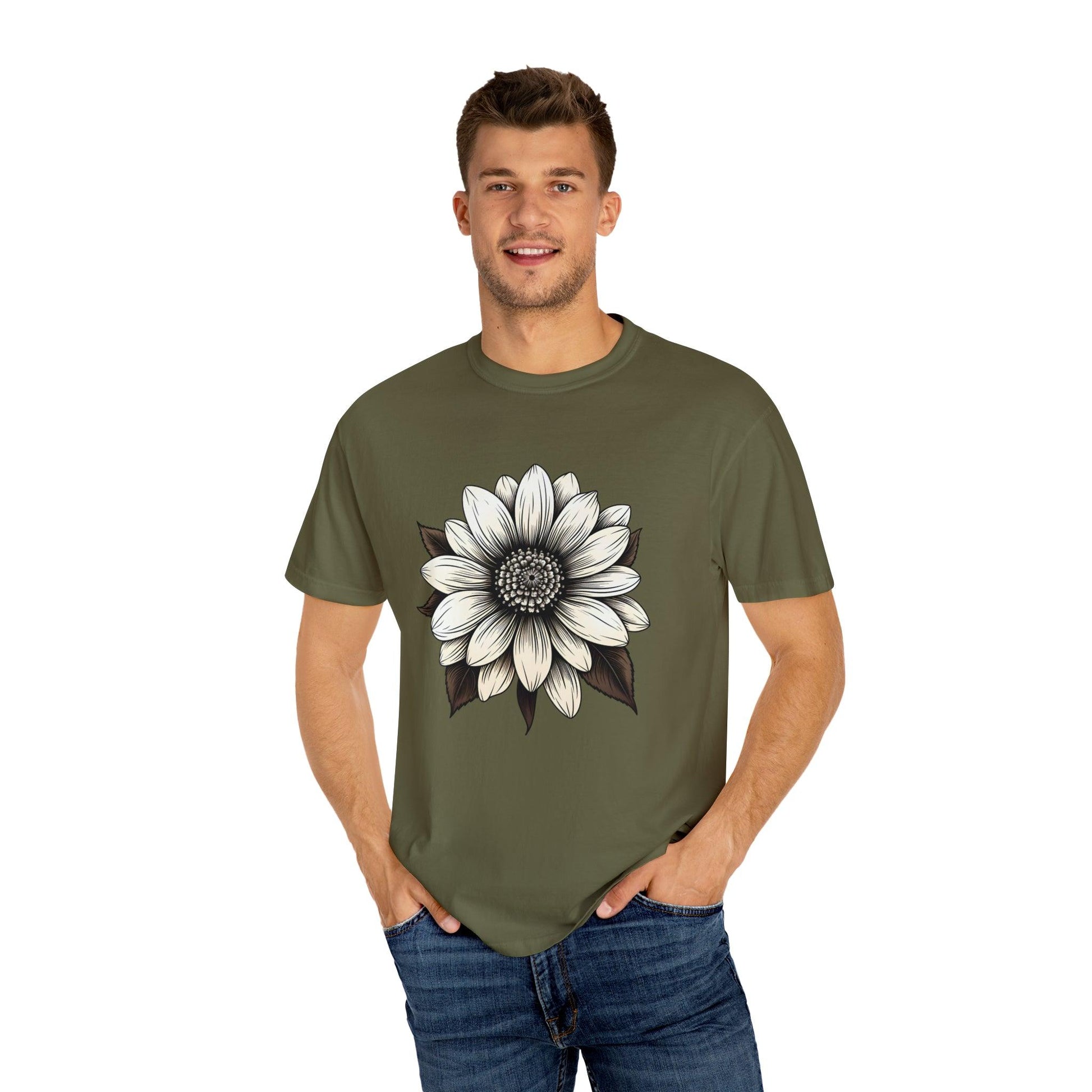 Sunflower Shirt Flower Shirt Aesthetic Women Top Floral Graphic Tee Floral Shirt Flower T-shirt, Wild Flower Shirt Gift For Her - Giftsmojo