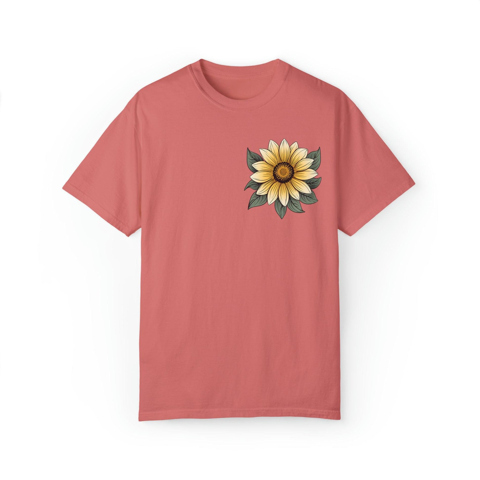 Sunflower Shirt Women Flower Shirt Aesthetic, Floral Graphic Tee Floral Shirt Flower T-shirt, Wild Flower Shirt Gift For Her Wildflower T-shirt - Giftsmojo