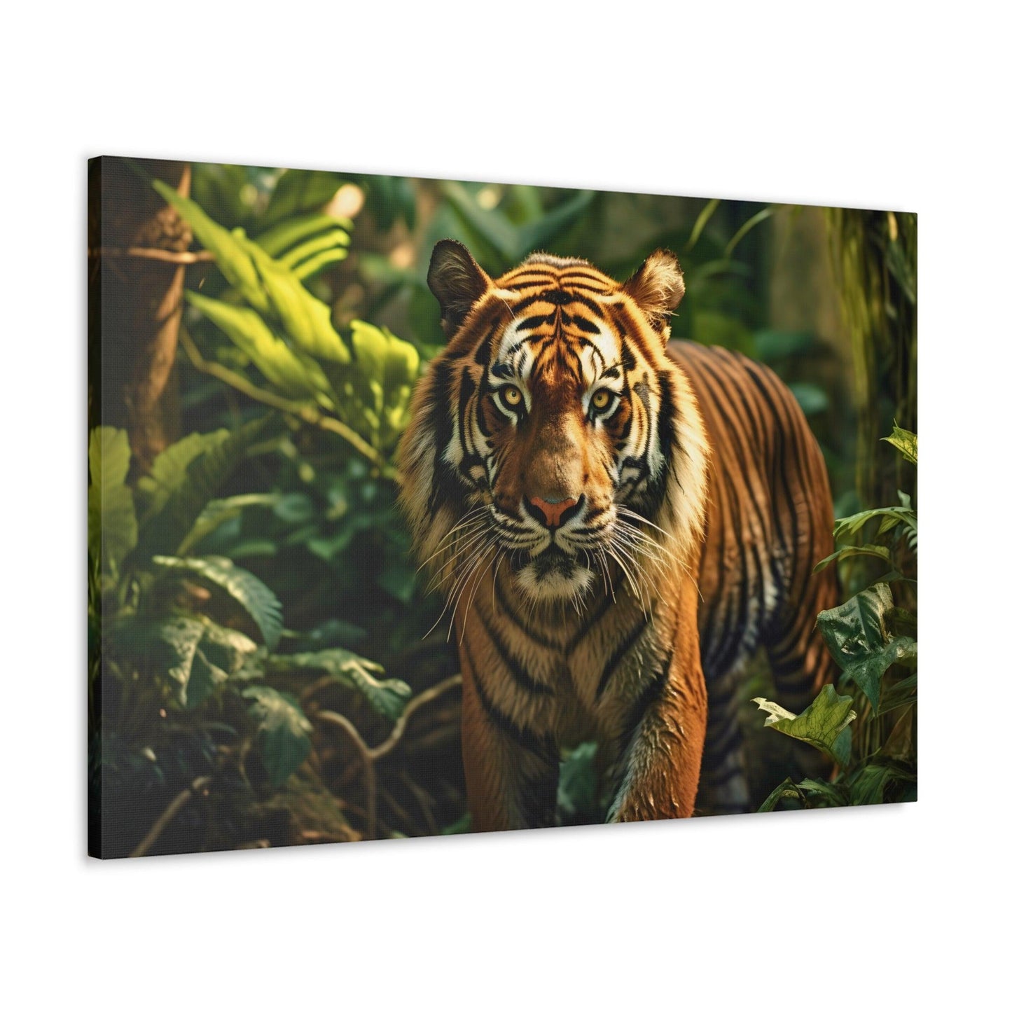 Tiger In Nature Art Canvas Gallery Wraps Tiger Print Large Canvas Art Animal Wall Art minimalist Wall Art Lover Gift - Giftsmojo