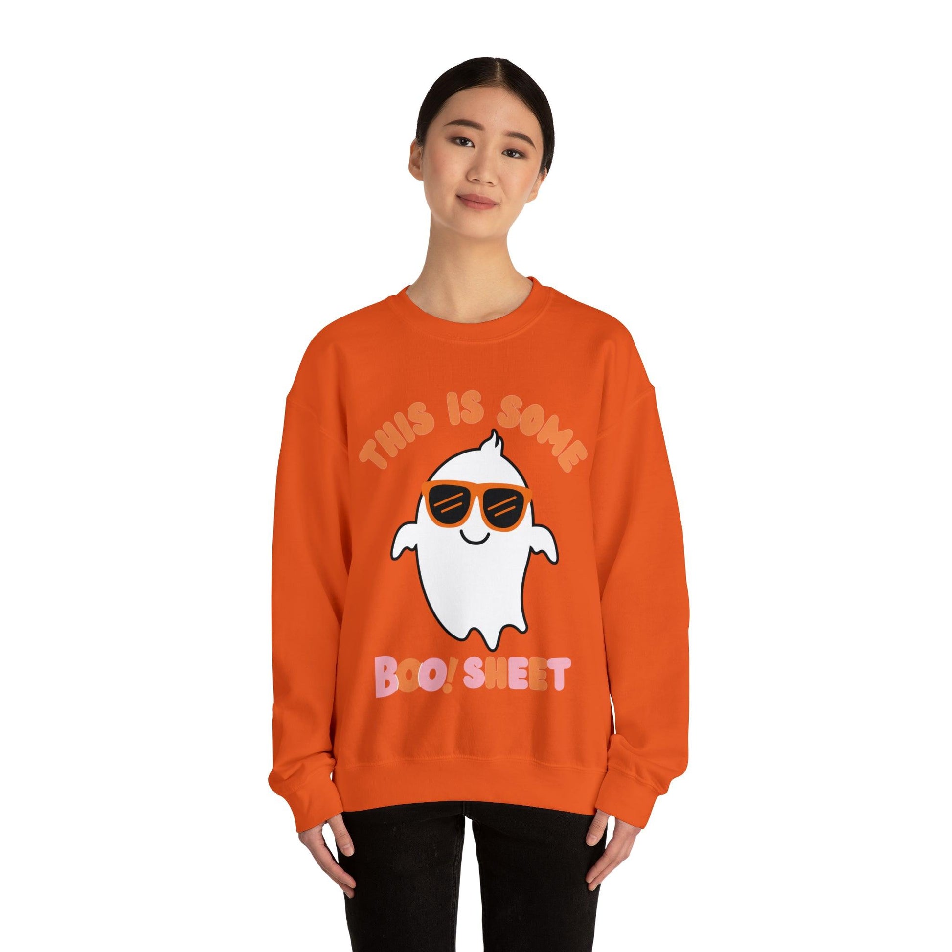 This Is Some Boo Sheet Ghost Sweatshirt Cute Ghost Sweatshirt Boo Ghost Sweatshirt Gift Shirt Funny Halloween Shirt Spooky Season Shirt - Giftsmojo