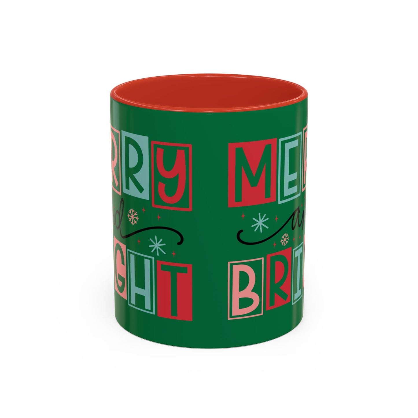 Mug - Merry and Bright Accent Coffee Mug (11oz Mug and 15oz Mug)