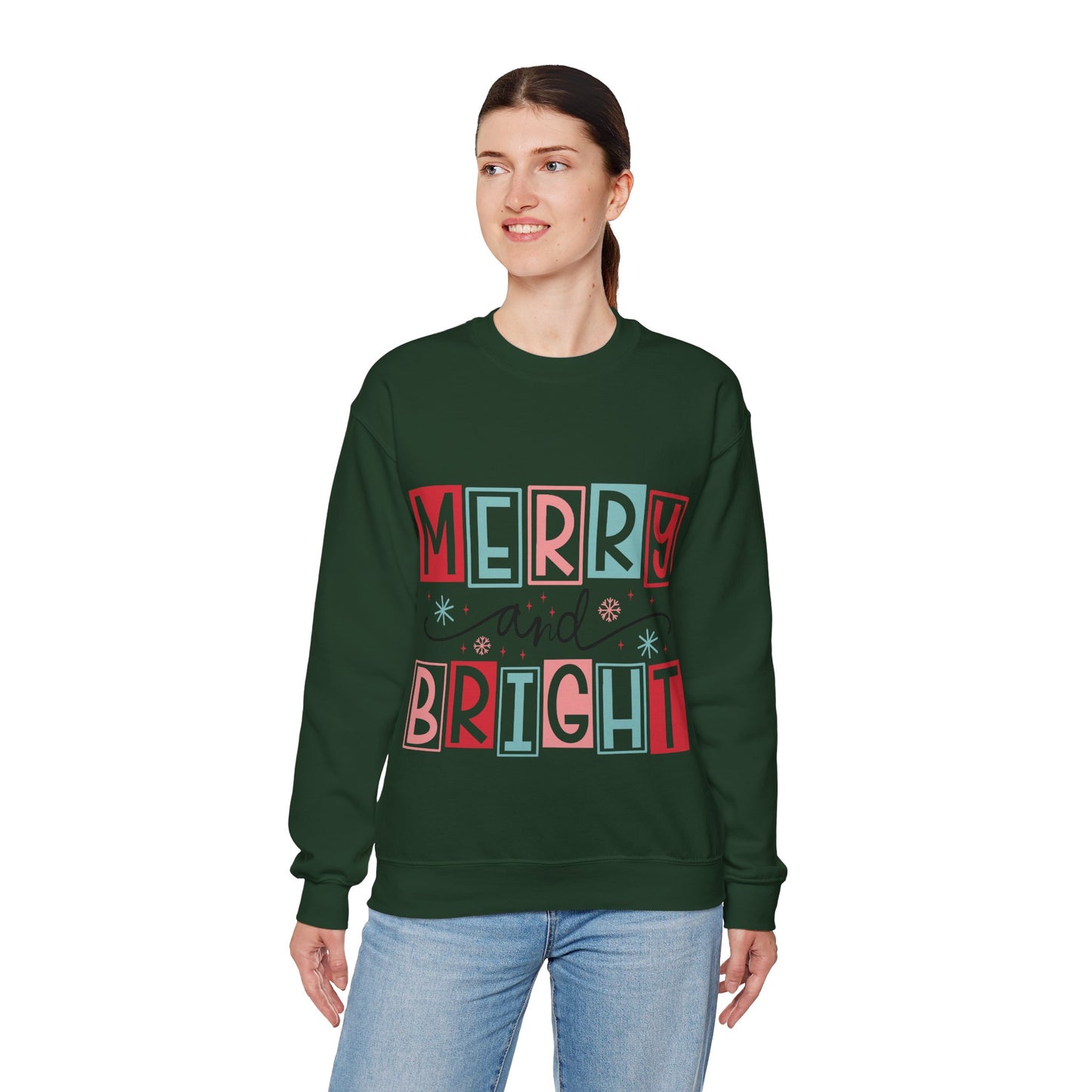 Merry and Bright Sweatshirt Christmas Sweatshirt