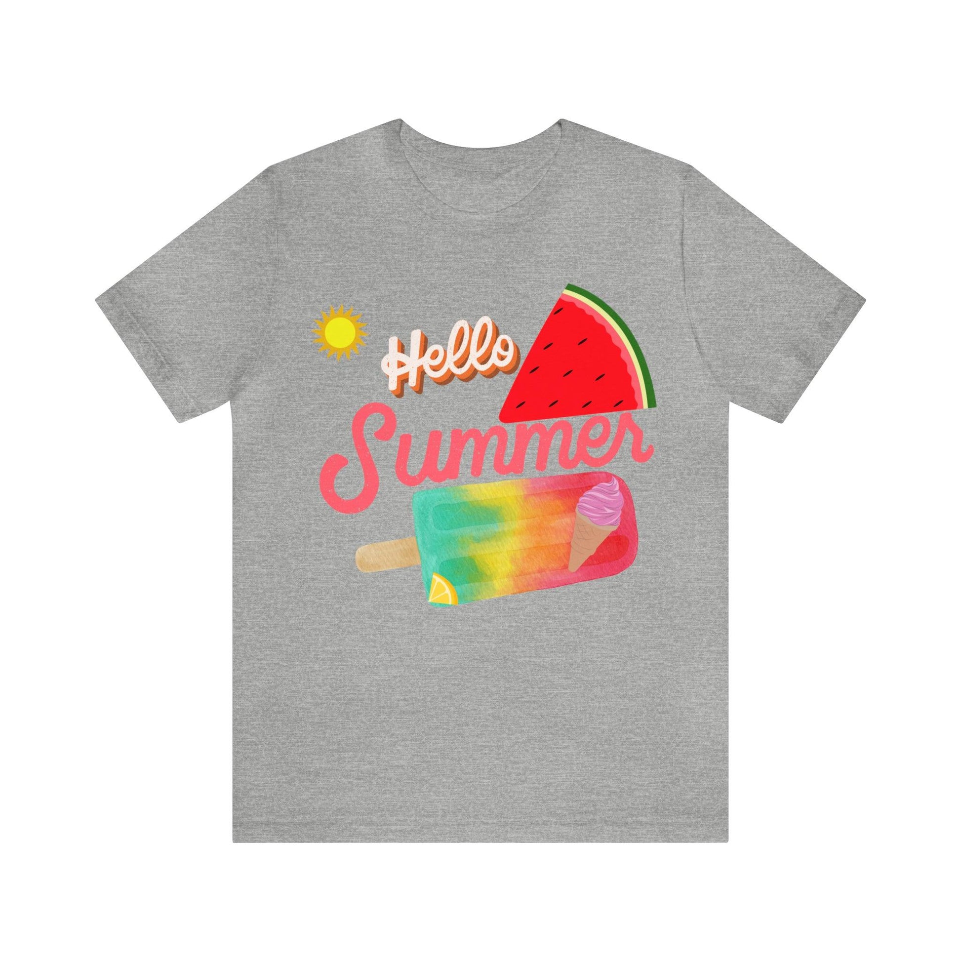 Hello Summer Shirt, Hello Summer, Summer shirts for women and men, Funny Shirt, Summer Vibes, Trendy Fashion, Summertime Fun - Giftsmojo