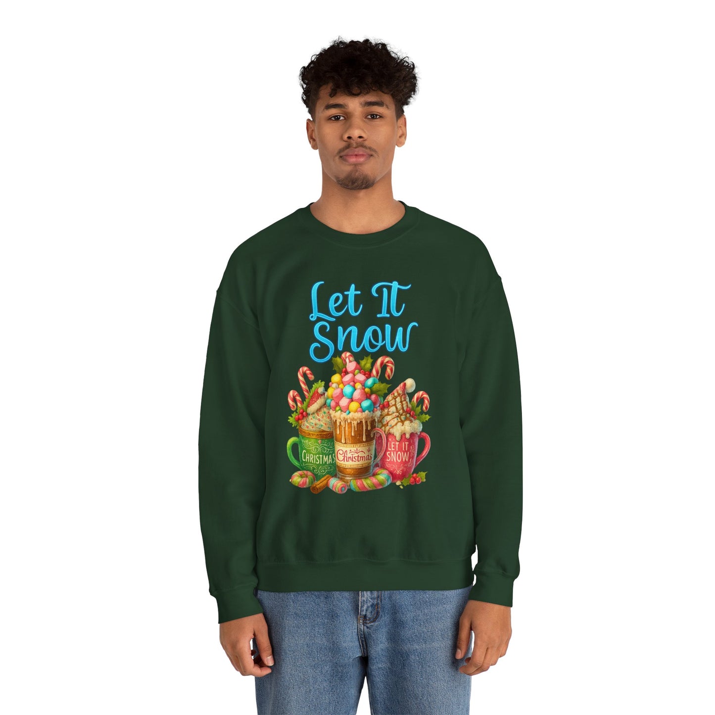 let it snow coffee sweatshirt