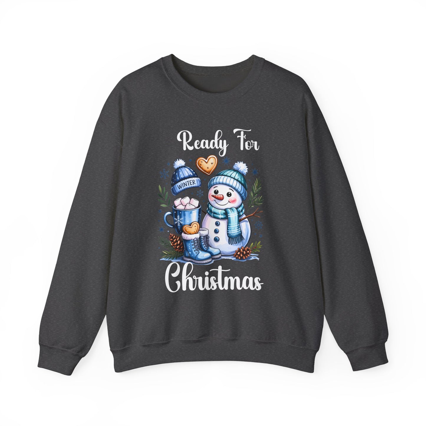 Snowman Christmas Crewneck Sweatshirt - Ready for Christmas