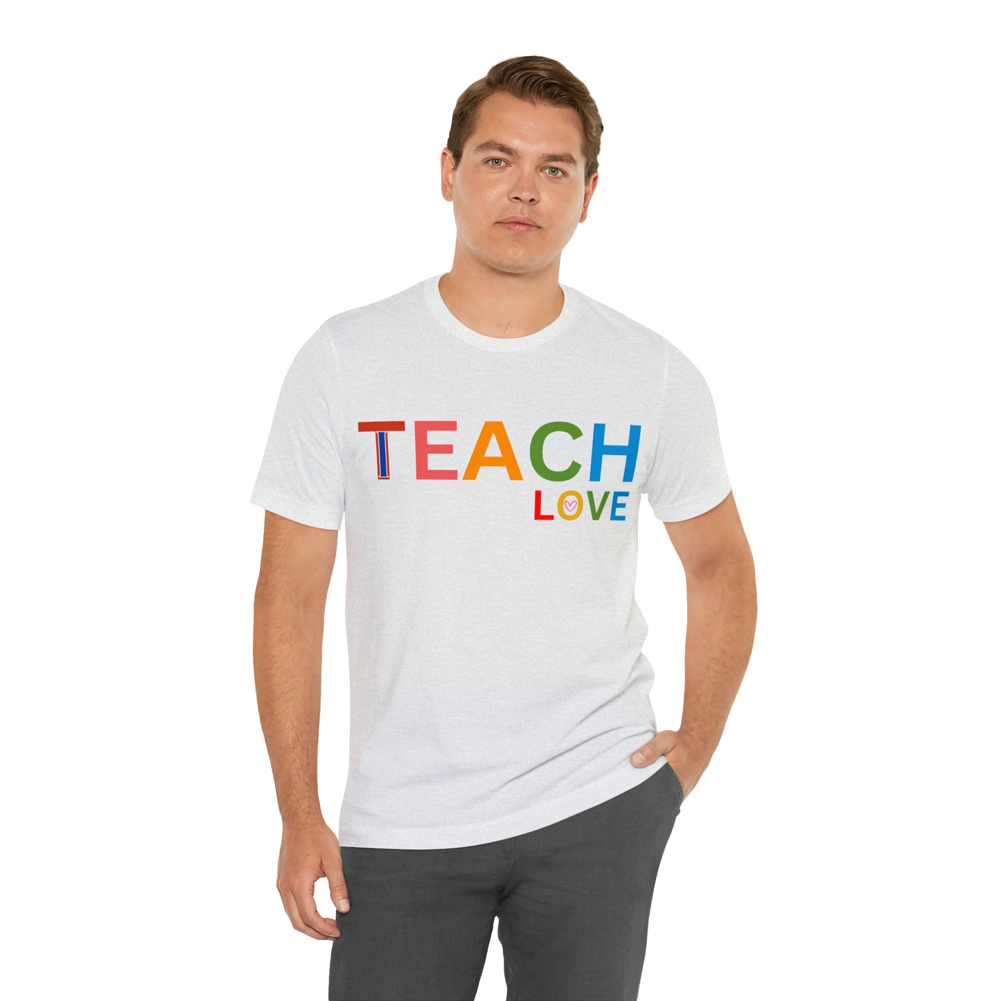 I Teach Love Shirt, Teacher Shirt, Teacher Appreciation Gift for Teachers