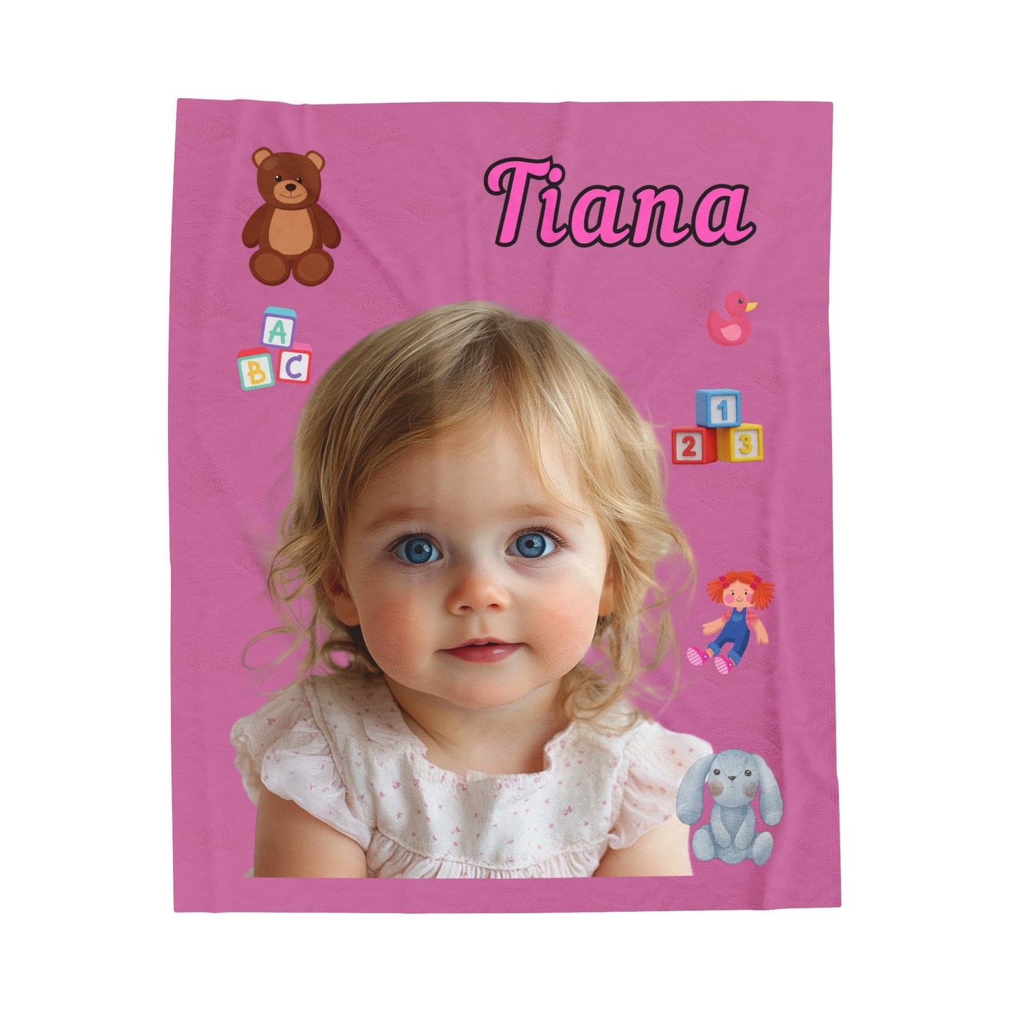 Personalized Kids Plush Blanket