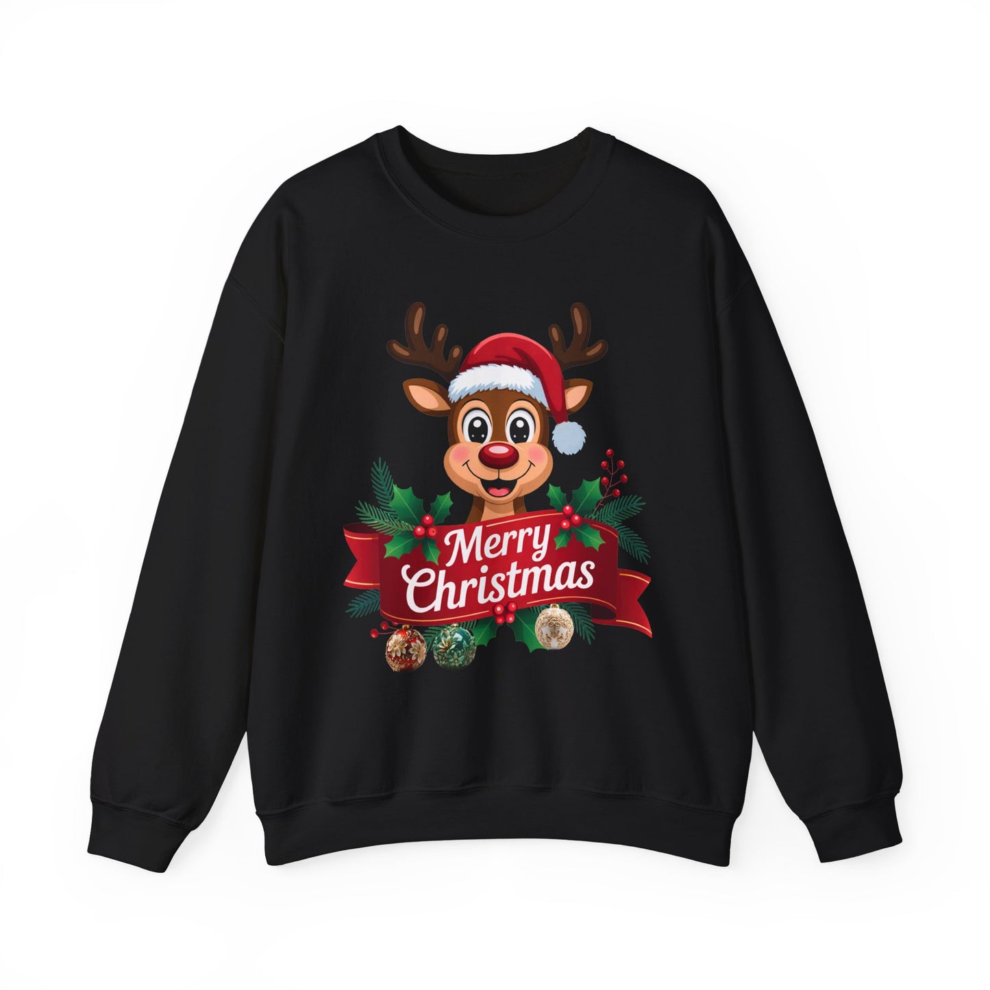 Christmas Reindeer Crewneck Sweatshirt