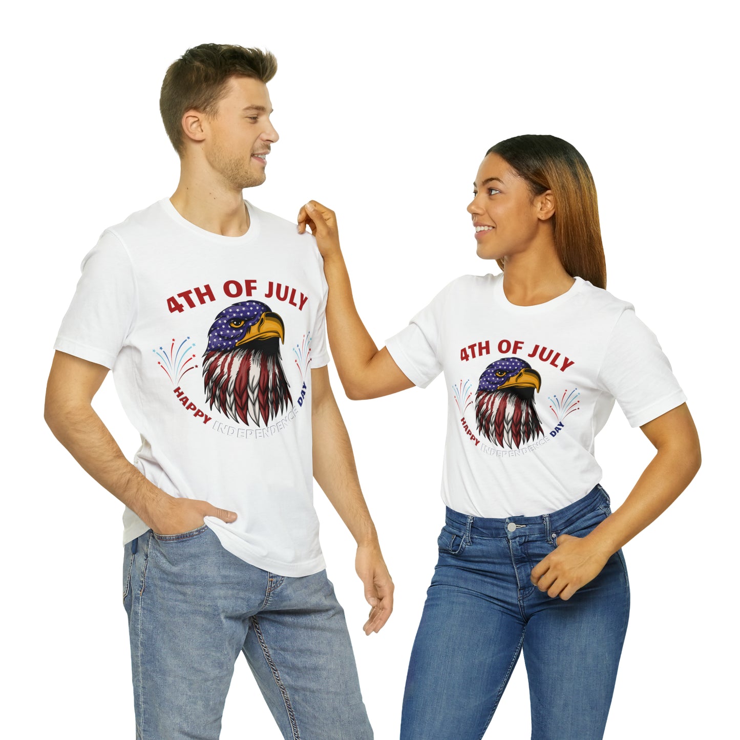 4th of July shirt, Happy Independence Day shirt, Casual Top Tee