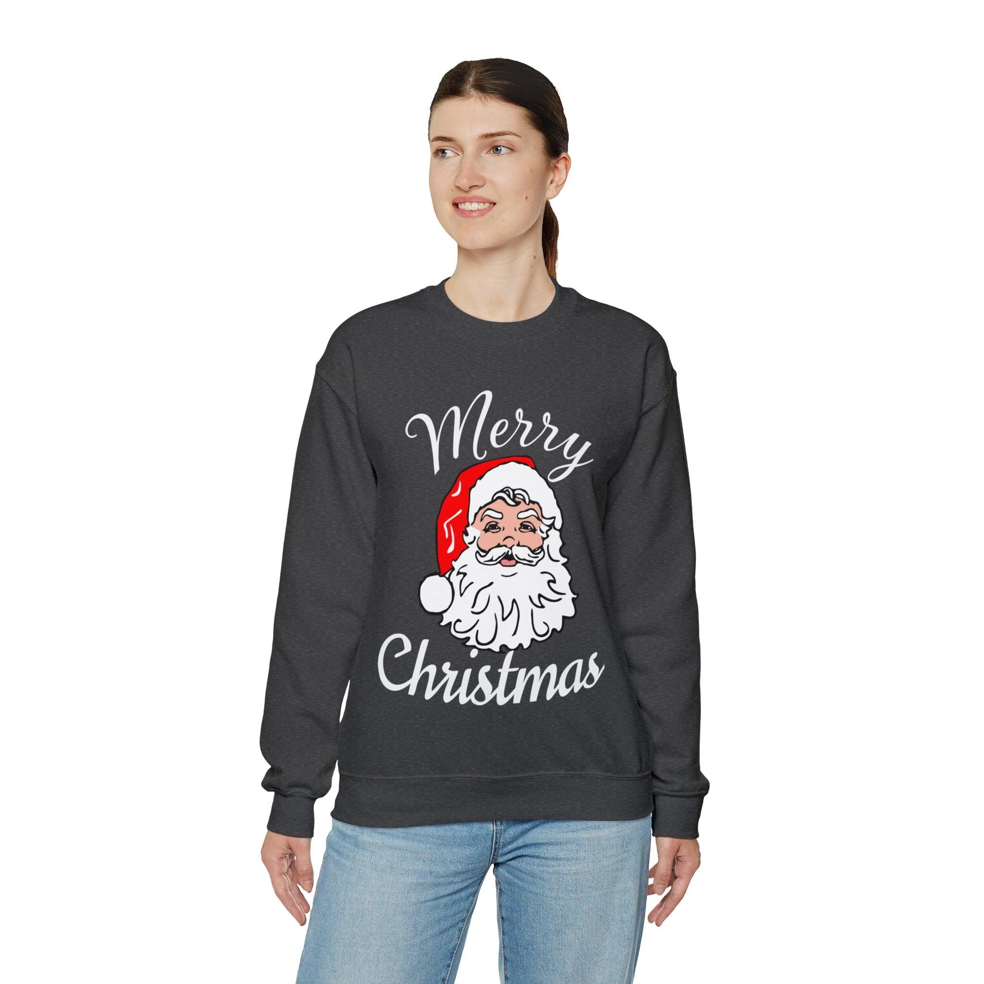 Santa, Merry Christmas Sweatshirt Santa Sweatshirt Christmas Shirt Christmas Gift for Him or Her - Giftsmojo