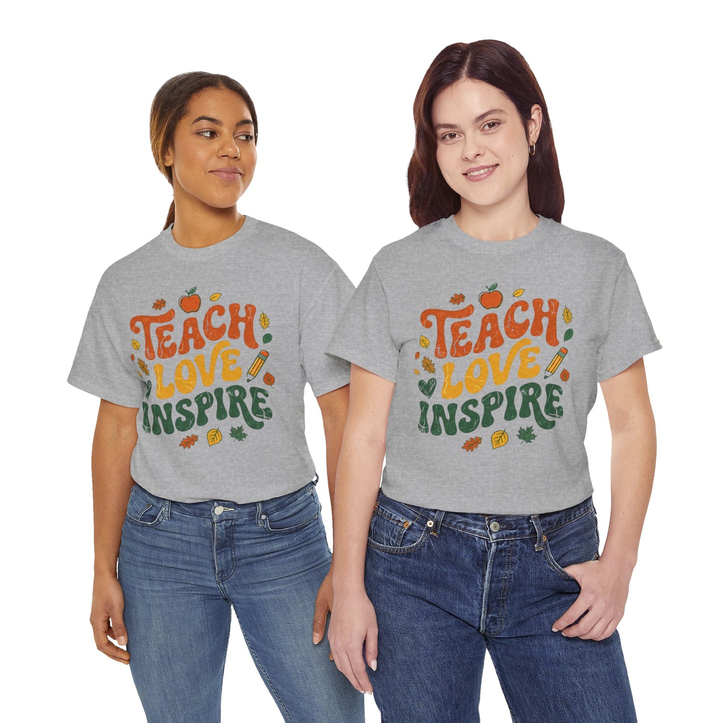 Teach Love Inspire T-Shirt — Fall Teacher Appreciation Tee