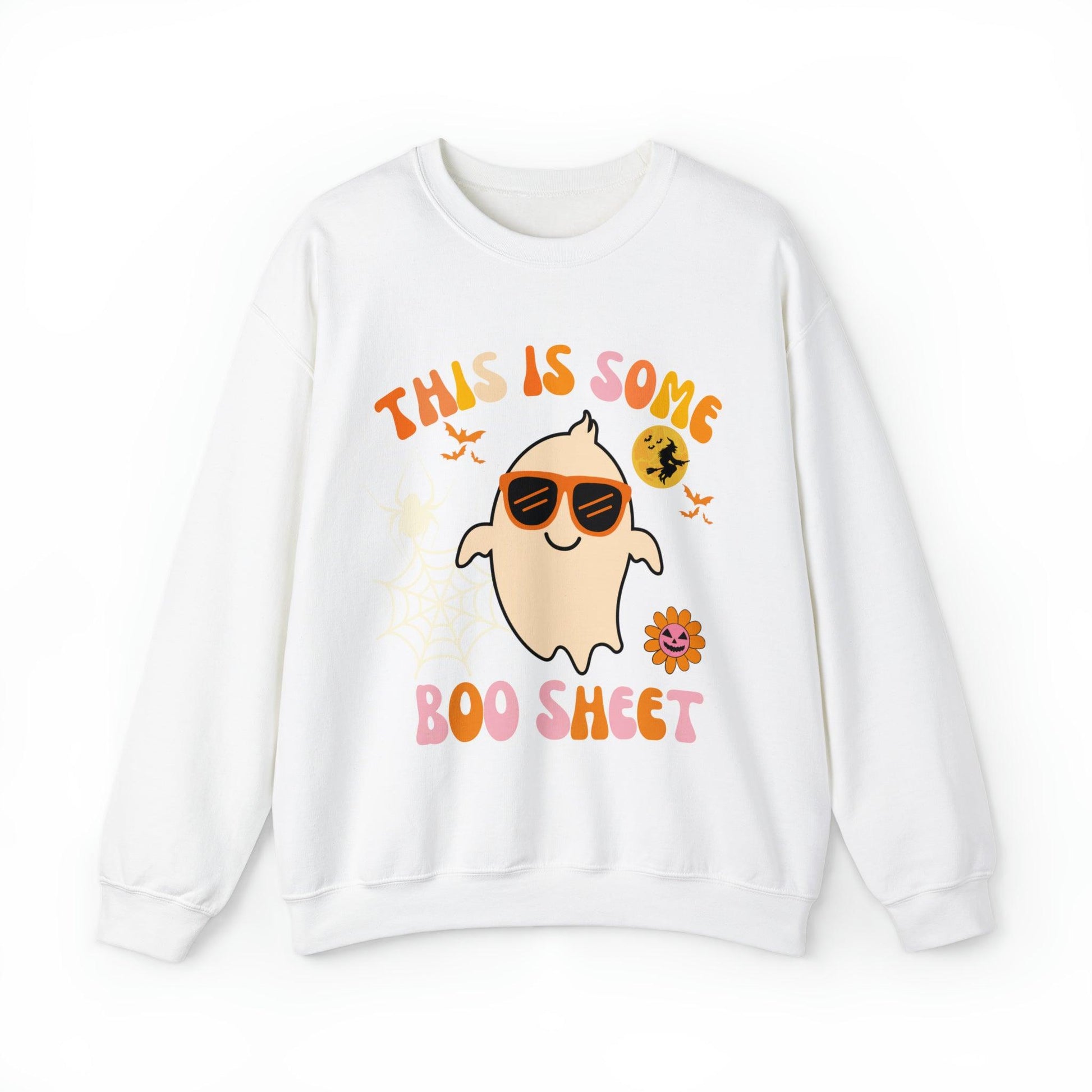This Is Some Boo Sheet Ghost Sweatshirt Cute Ghost Sweatshirt Boo Ghost Sweatshirt Gift Shirt Funny Halloween Shirt Spooky Season Shirt - Giftsmojo