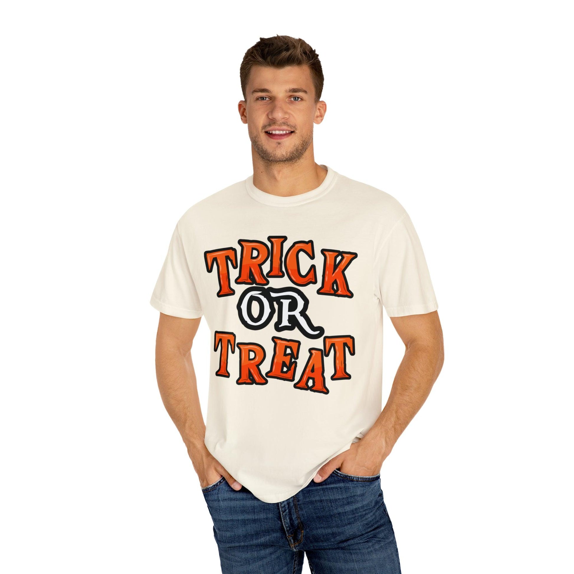 Cute Trick or Treat Shirt for Women and Men Vintage Shirt Halloween Shirt Retro Halloween Costume - Giftsmojo