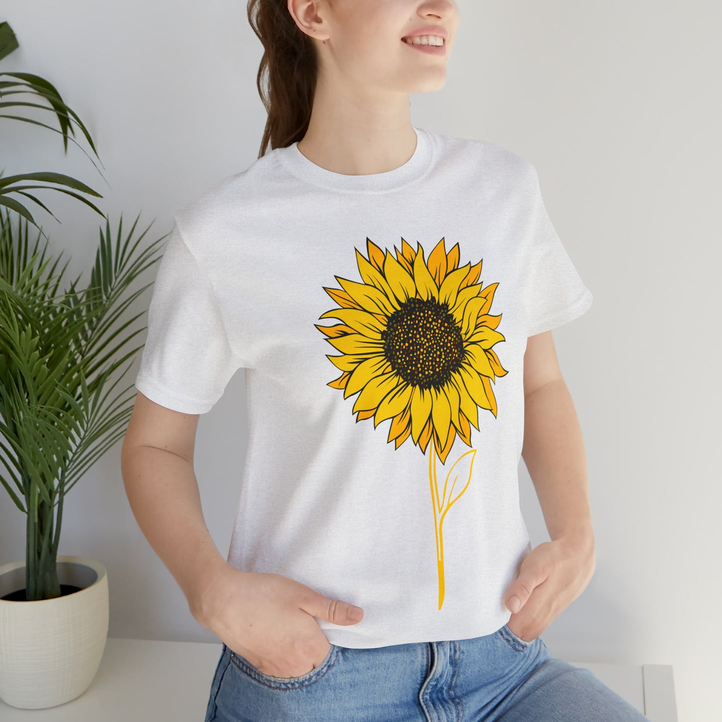 Sunflower Shirt, Floral Tee Shirt, Flower Shirt, Garden Shirt, Womens Fall Summer Shirt Sunshine Tee, Gift for Gardener, Nature love T shirt