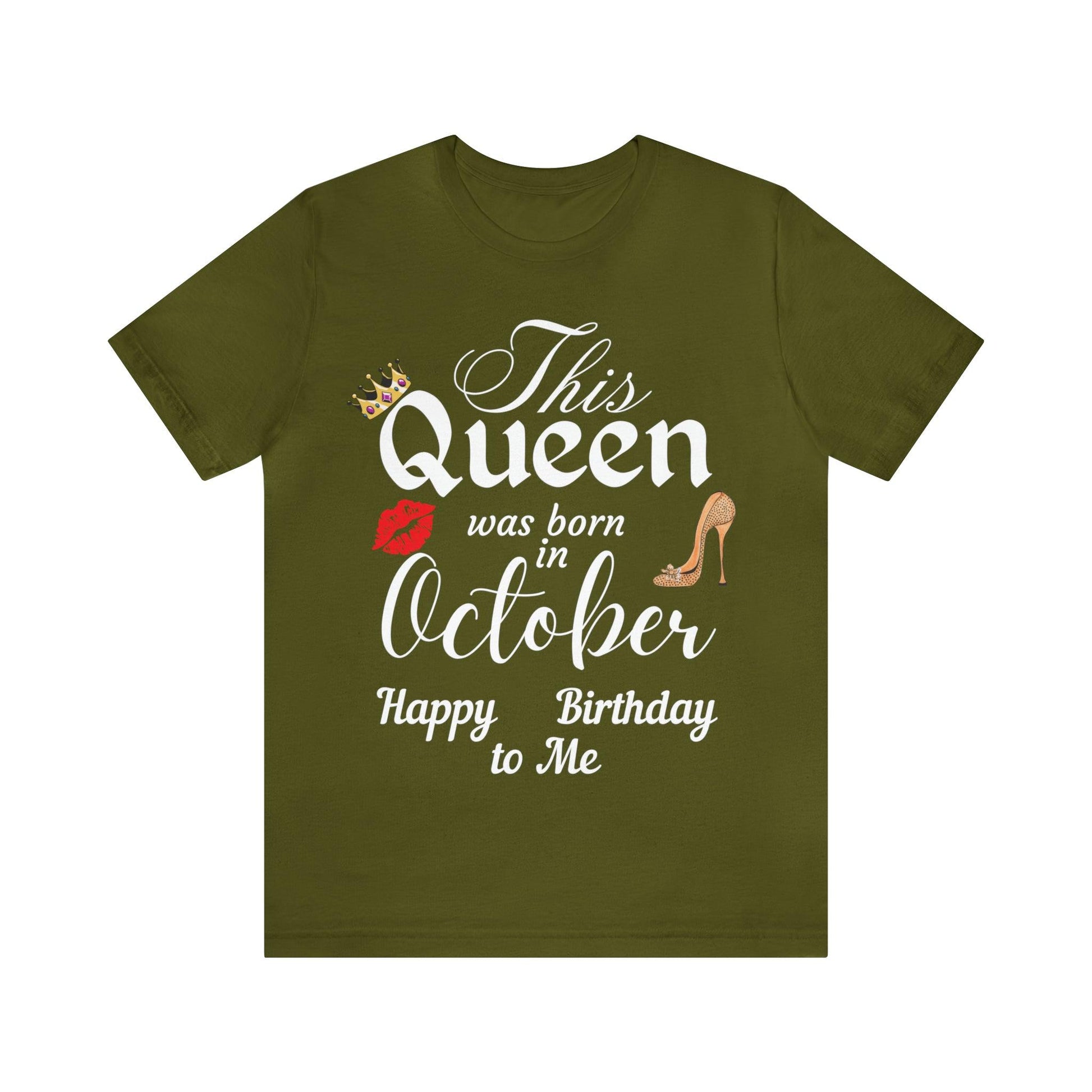 Birthday Queen Shirt, Gift for Birthday, This Queen was born in October Shirt, Funny Queen Shirt, Funny Birthday Shirt, Birthday Gift - Giftsmojo