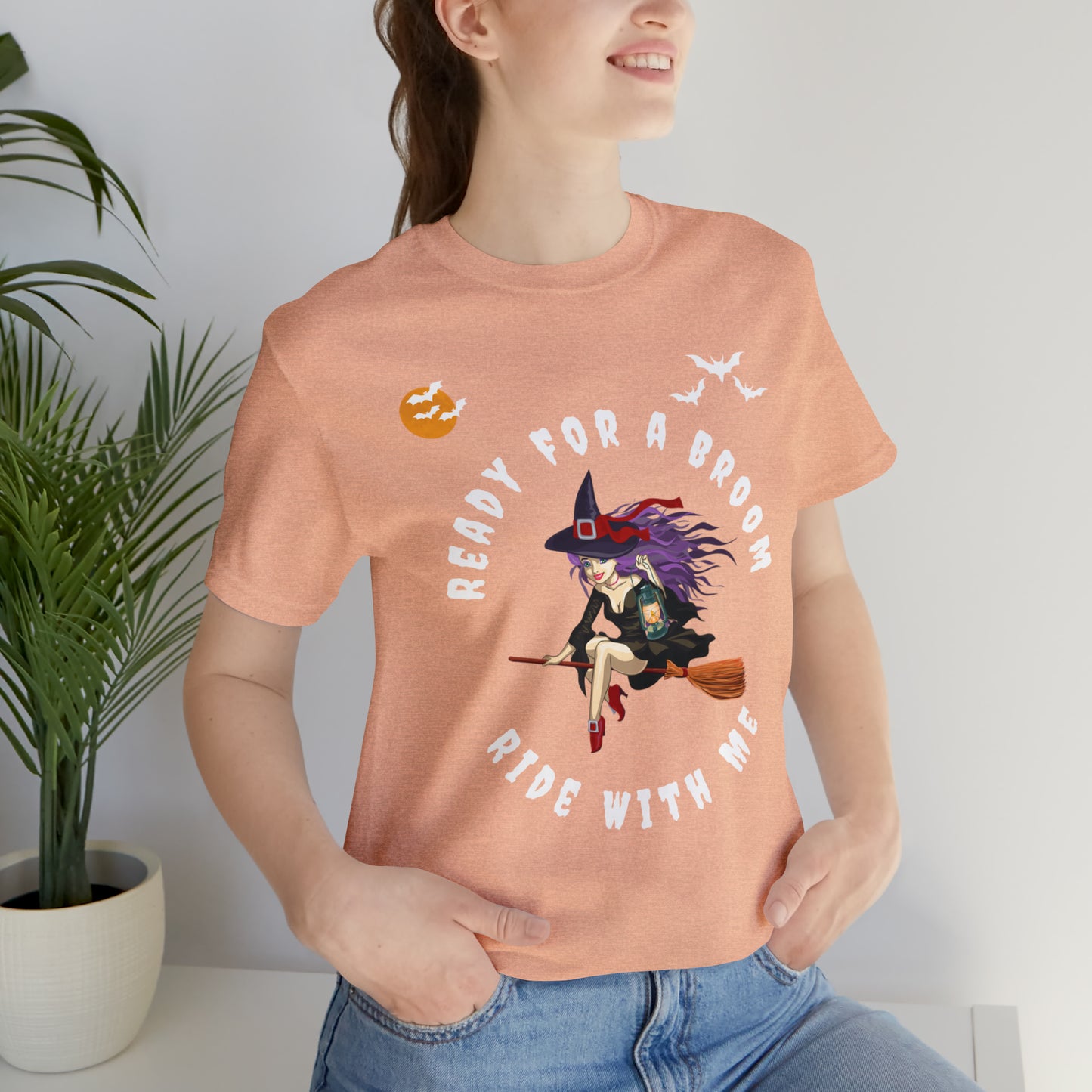 Ready for a Broom Ride with Me Halloween shirt, Witch shirt, Halloween tshirt, Halloween outfit, Work Halloween Costume