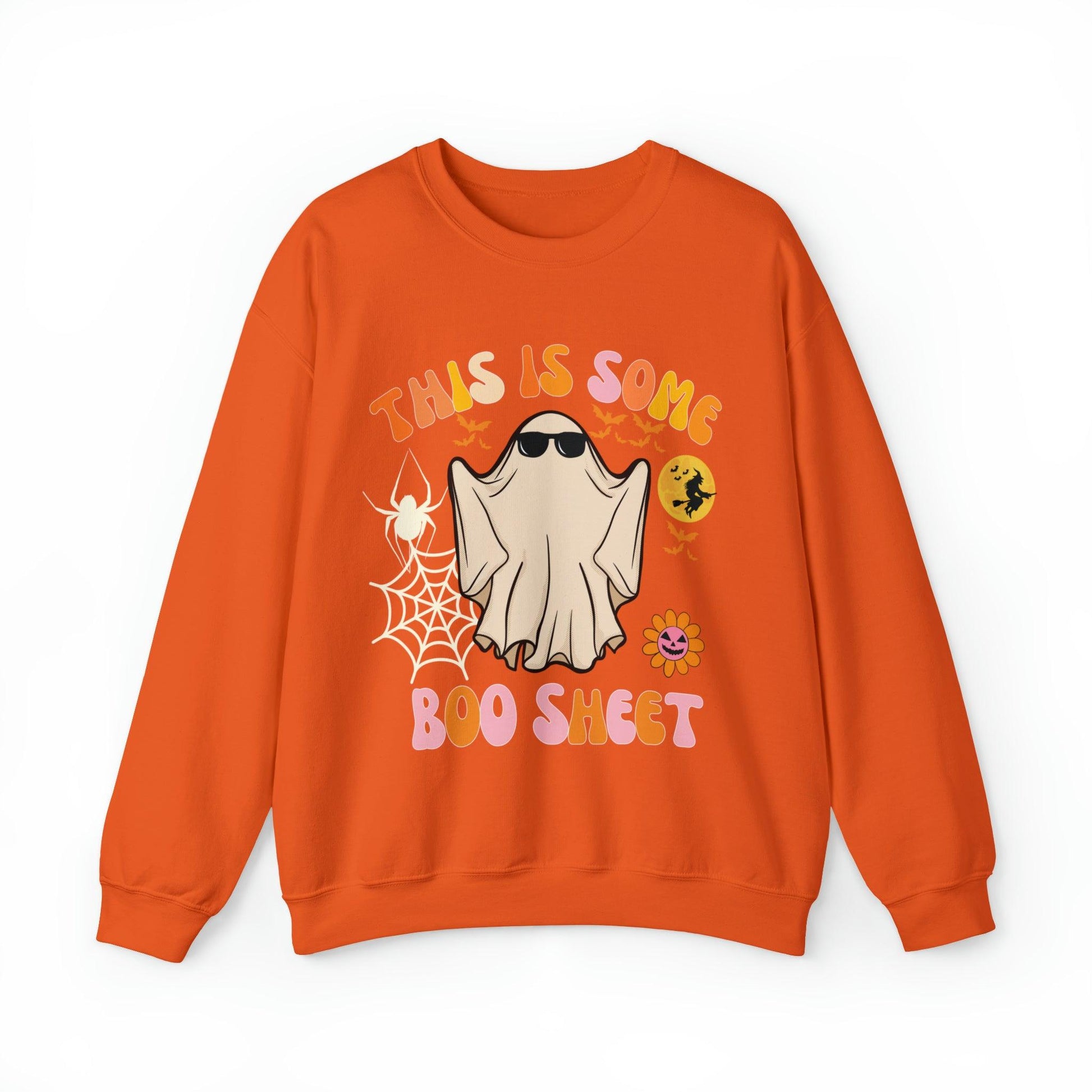 This Is Some Boo Sheet Ghost Sweatshirt Cute Ghost Sweatshirt Boo Ghost Sweatshirt Gift Shirt Funny Halloween Shirt Spooky Season Shirt - Giftsmojo