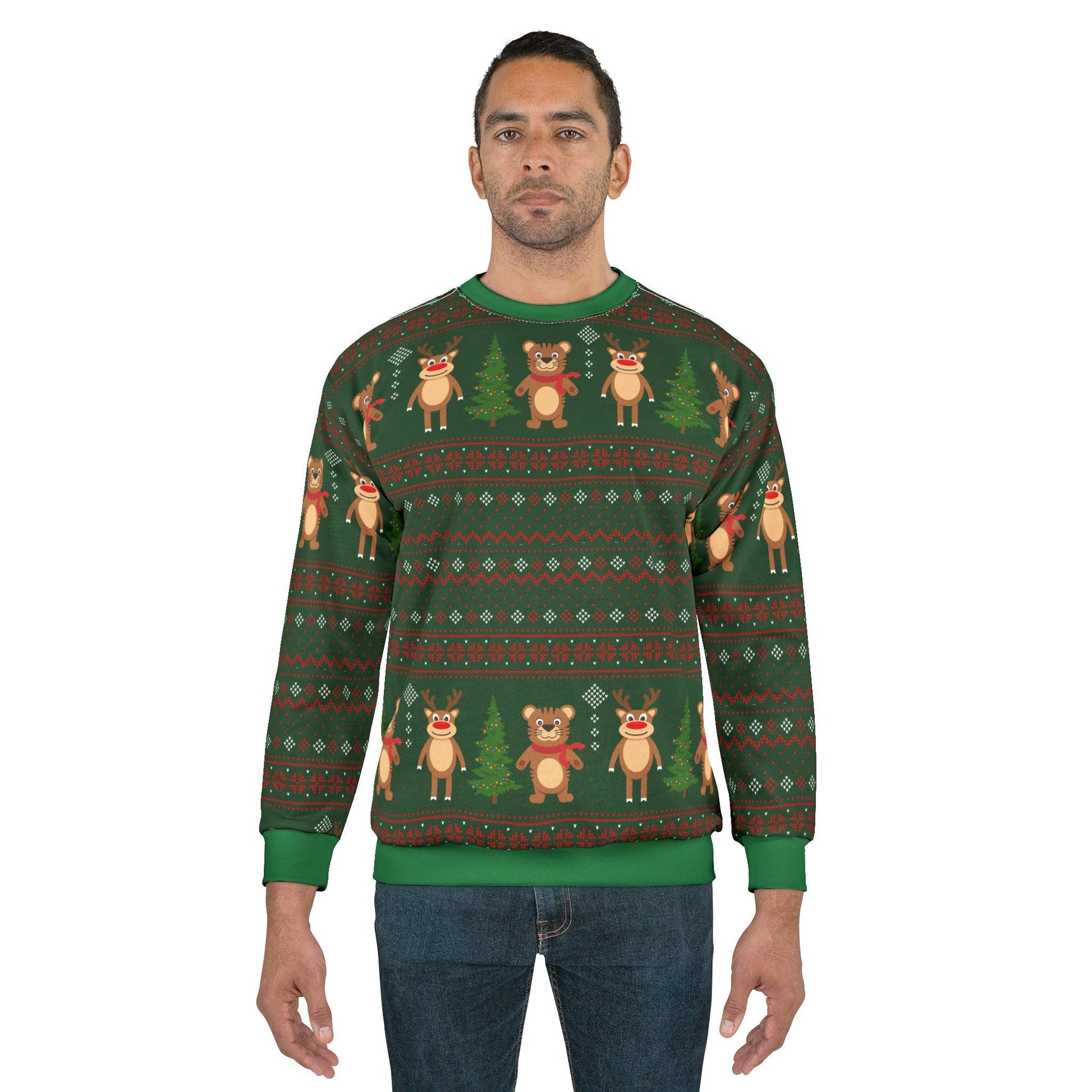 Ugly Christmas Sweatshirt Ugly Christmas Sweater Green Ugly Sweatshirt Full Ugly Christmas Shirt - Giftsmojo