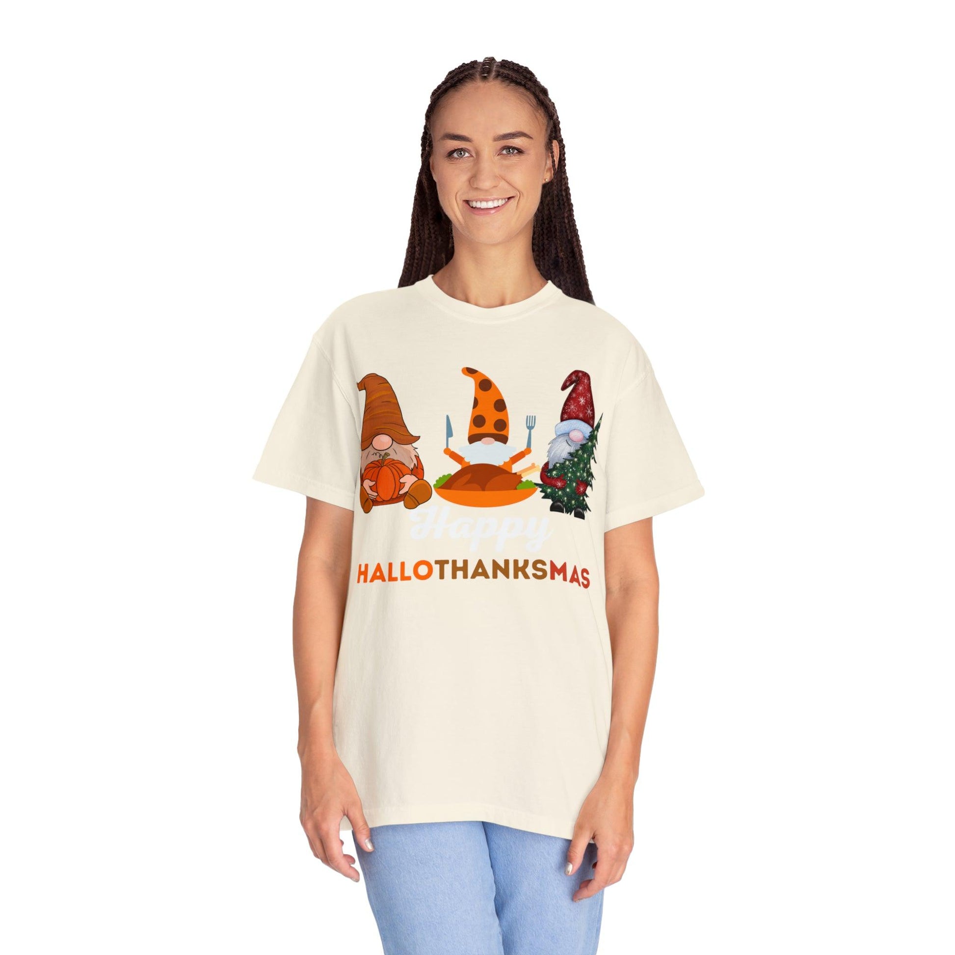 Happy HALLOTHANKSMAS Gift for Fall Halloween Thanksgiving Christmas Gift - Giftsmojo