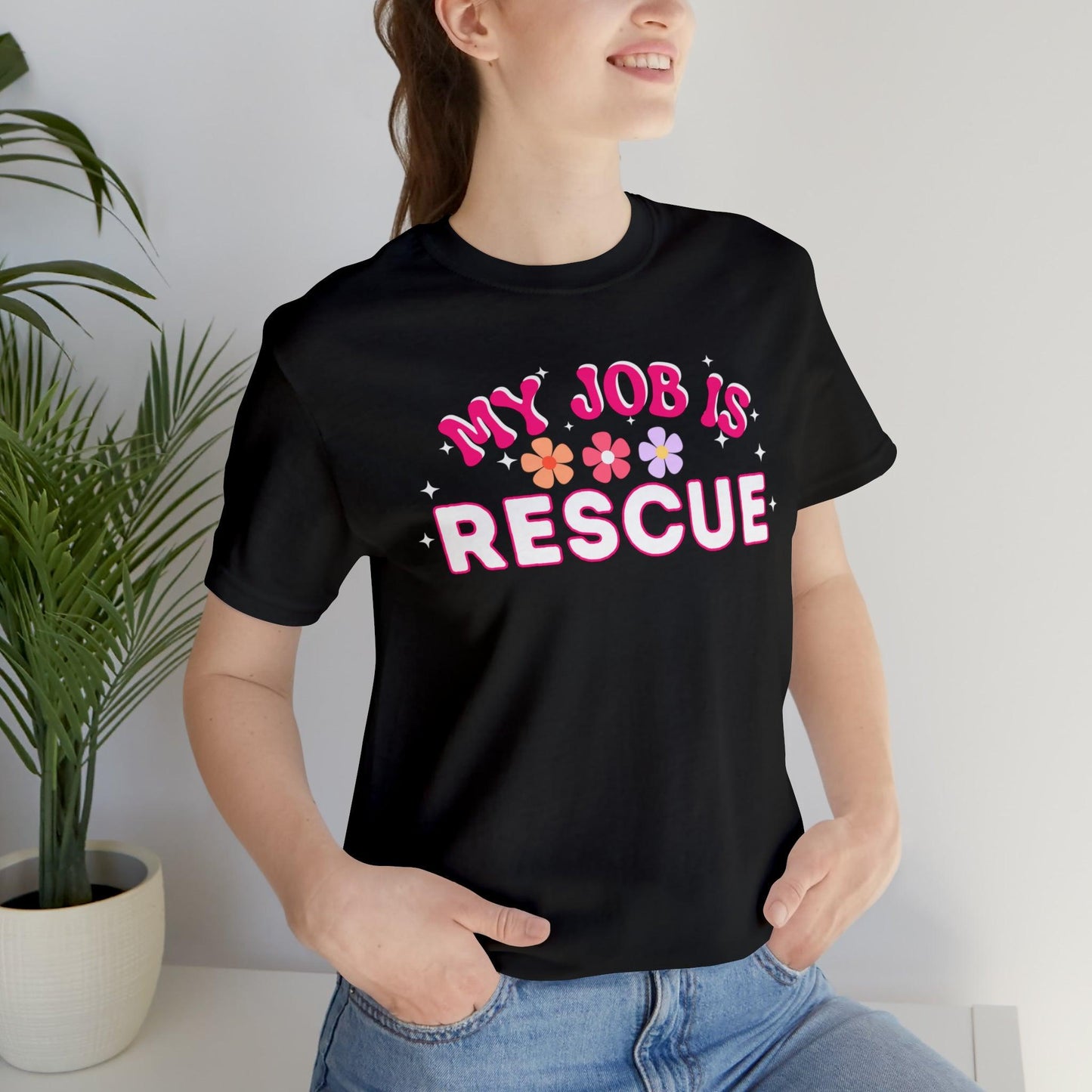 My Job is Rescue Shirt Firefighter Shirt Coast Guard Shirt Paramedic, Lifeguard, - Giftsmojo