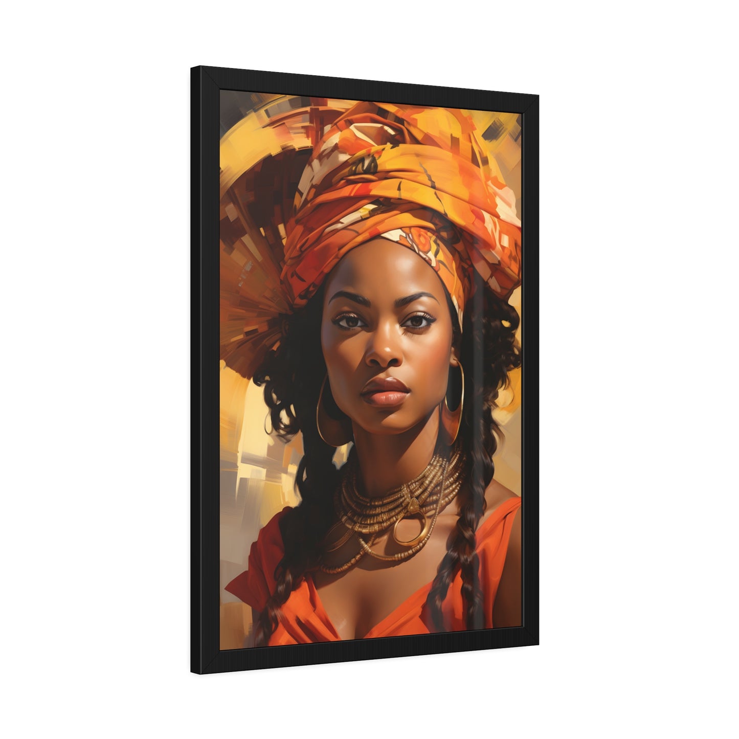 African Woman Framed Paper Posters