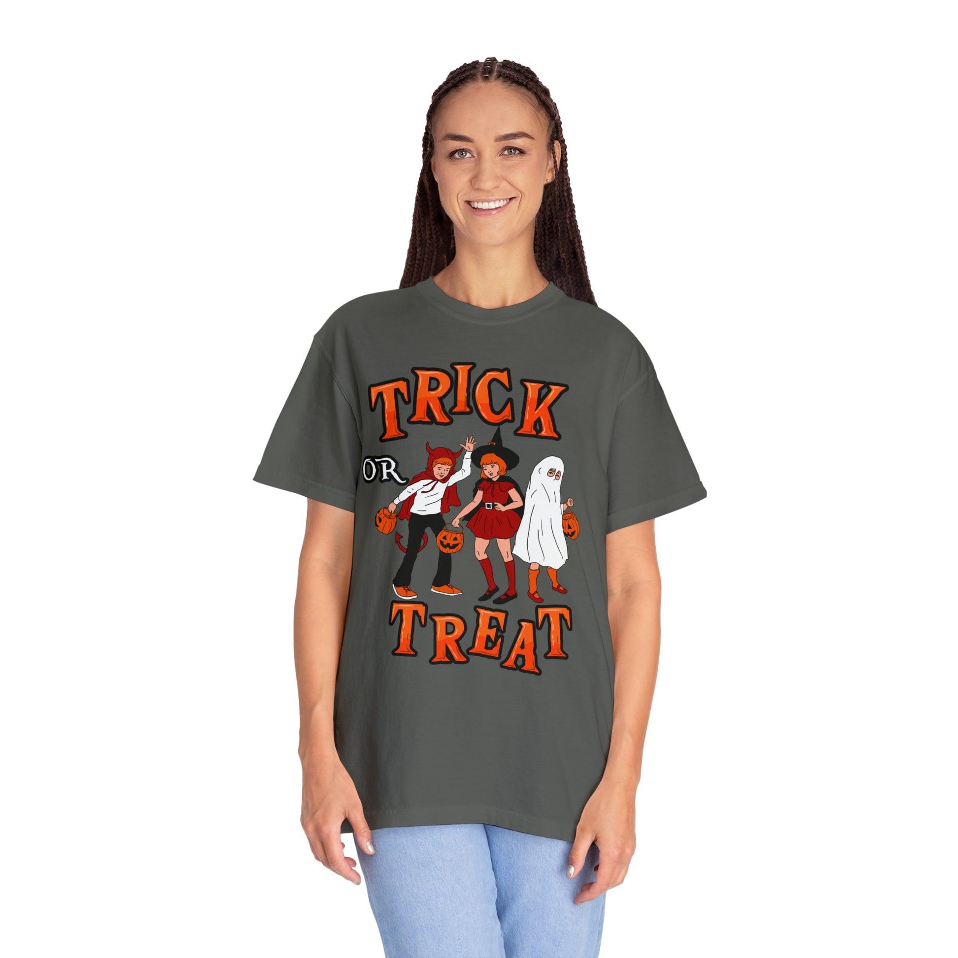 Cute Spooky Shirt Retro Halloween Tshirt Trick or Treat Shirt Vintage Shirt Halloween Shirt Halloween Gift Halloween T-shirt - Giftsmojo