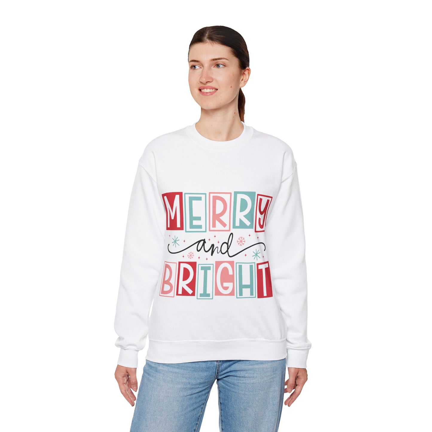 Merry and Bright Sweatshirt Christmas Sweatshirt