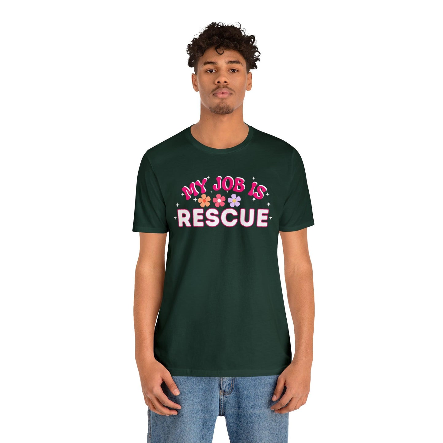 My Job is Rescue Shirt Firefighter Shirt Coast Guard Shirt Paramedic, Lifeguard, - Giftsmojo