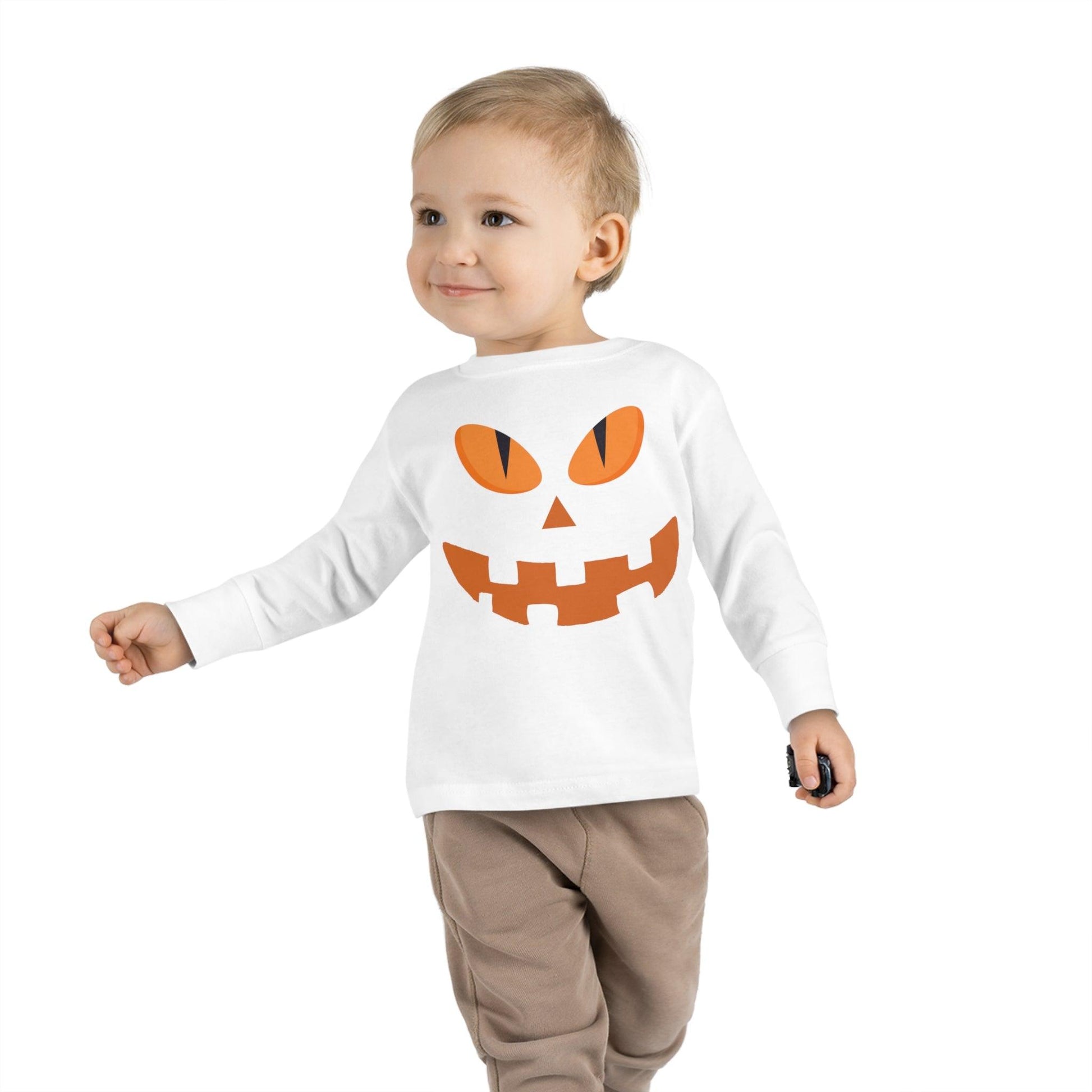 Kids Jack O Lantern Shirt Kids Halloween Pumpkin Face Shirt Kids Halloween Shirt Kids Long Sleeve Trick or Treat Outfit for Halloween - Giftsmojo