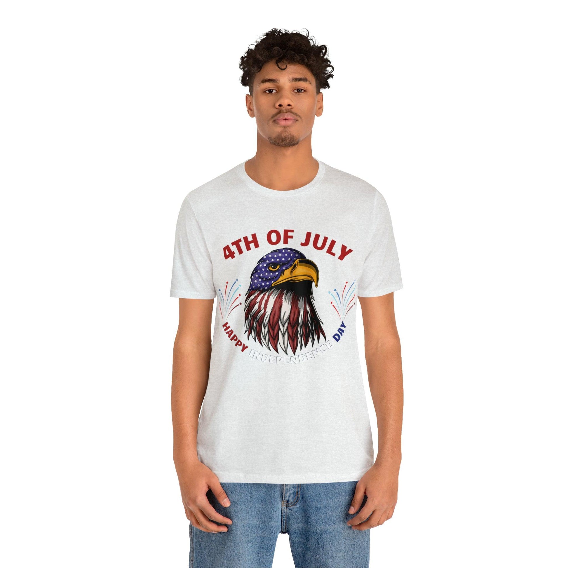 4th of July shirt, Happy Independence Day shirt, Casual Top Tee - Giftsmojo